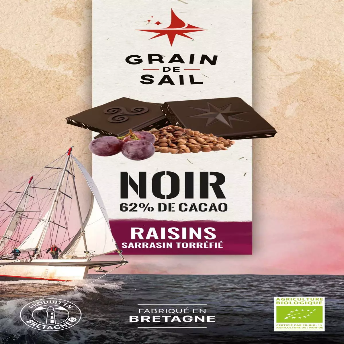 Tablette Noir 62% de cacao - BIO