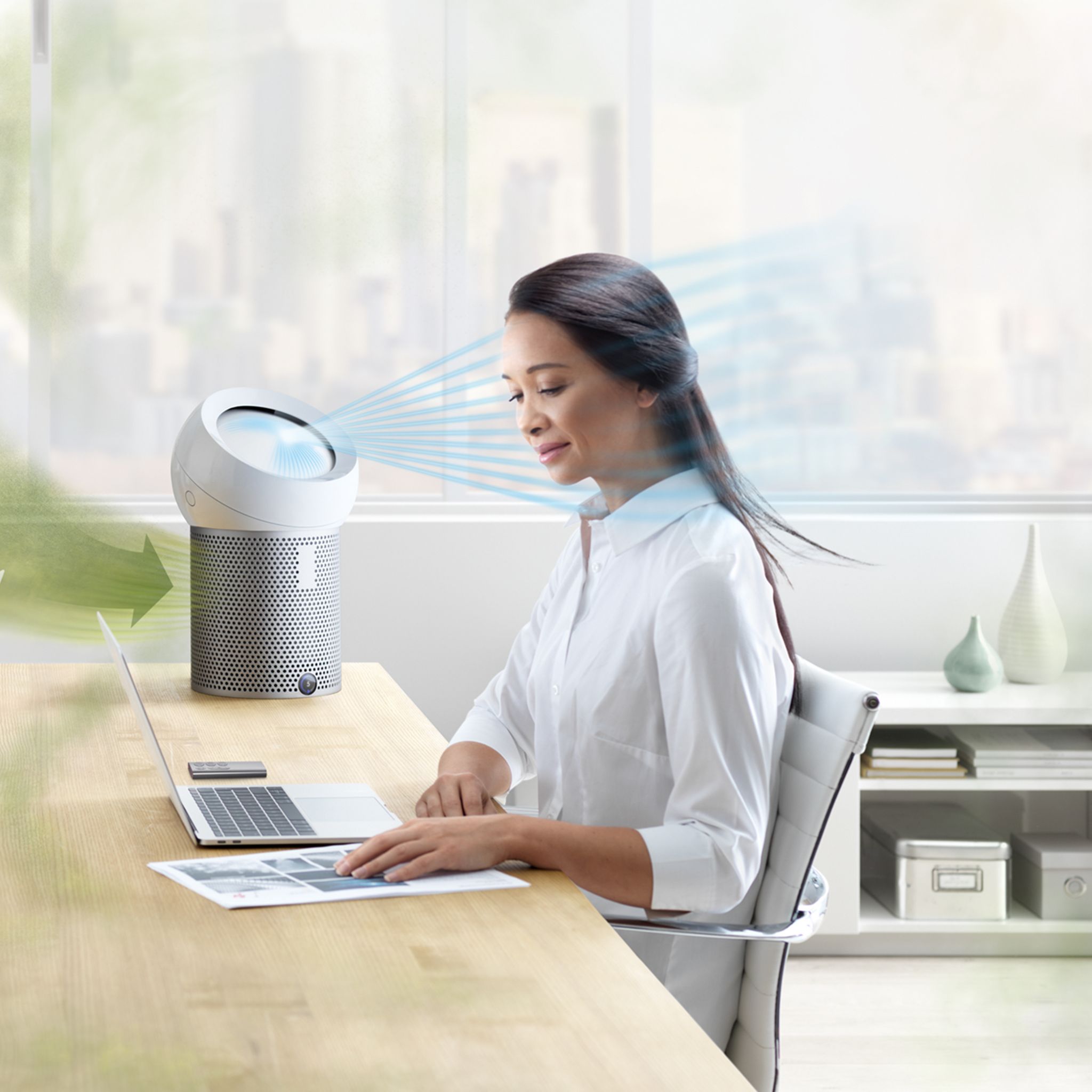 Voir la diapositive 7 : DYSON Ventilateur purifiant BP01 PURE COOL ME