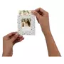 TNB Cadre photo en papier Lensy x10 + 10 pinces colorées pour Instax Mini
