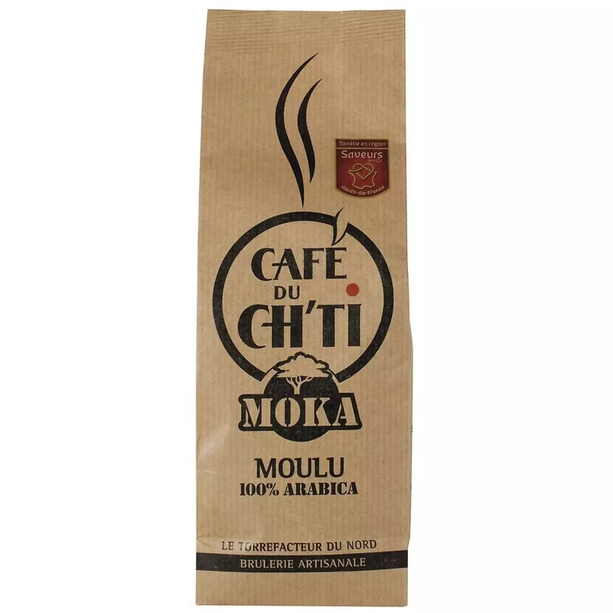 CAFÉ DU CH'TI Café moulu Moka pur arabica 250g