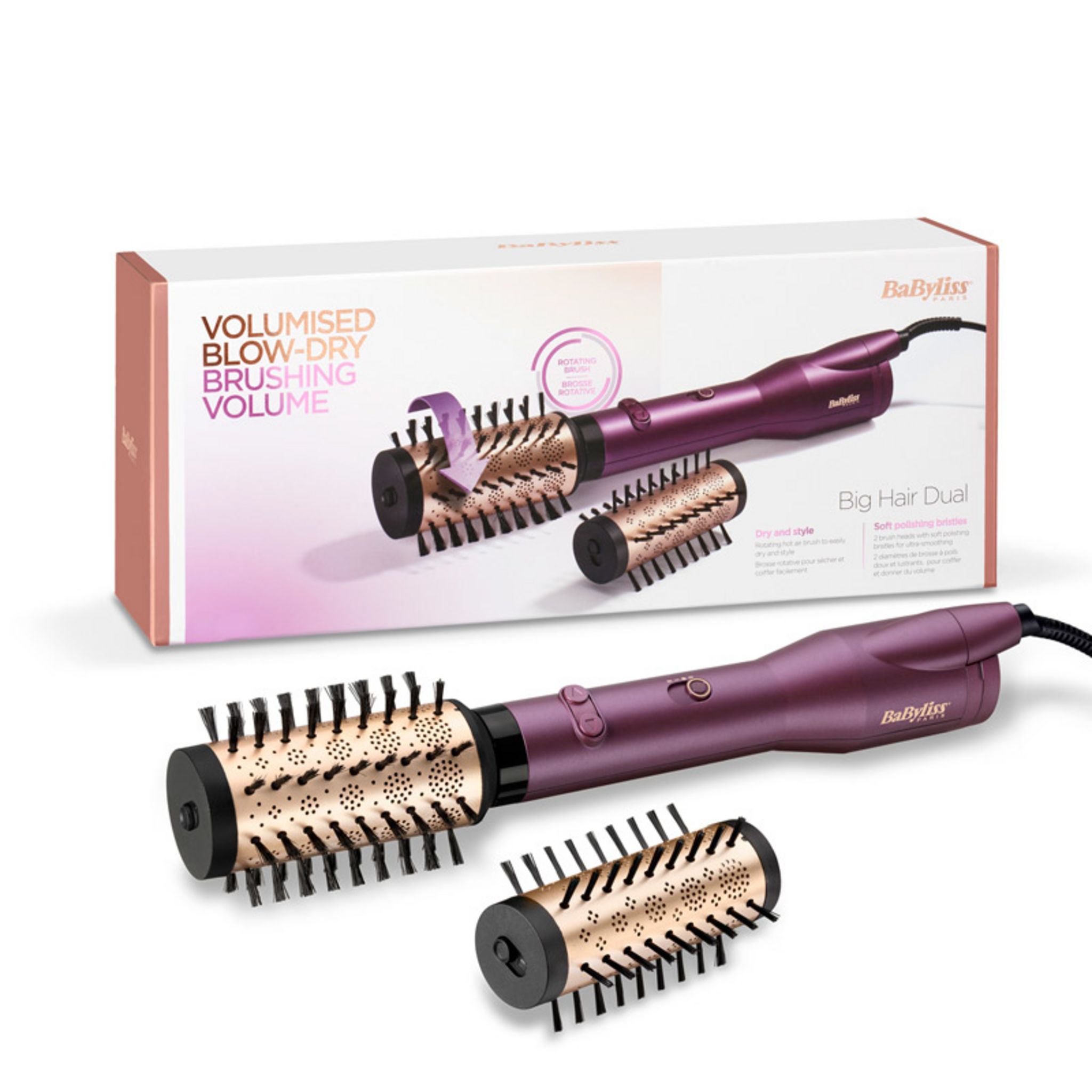 Voir la diapositive 15 : BABYLISS Brosse soufflante AS950E - Violet