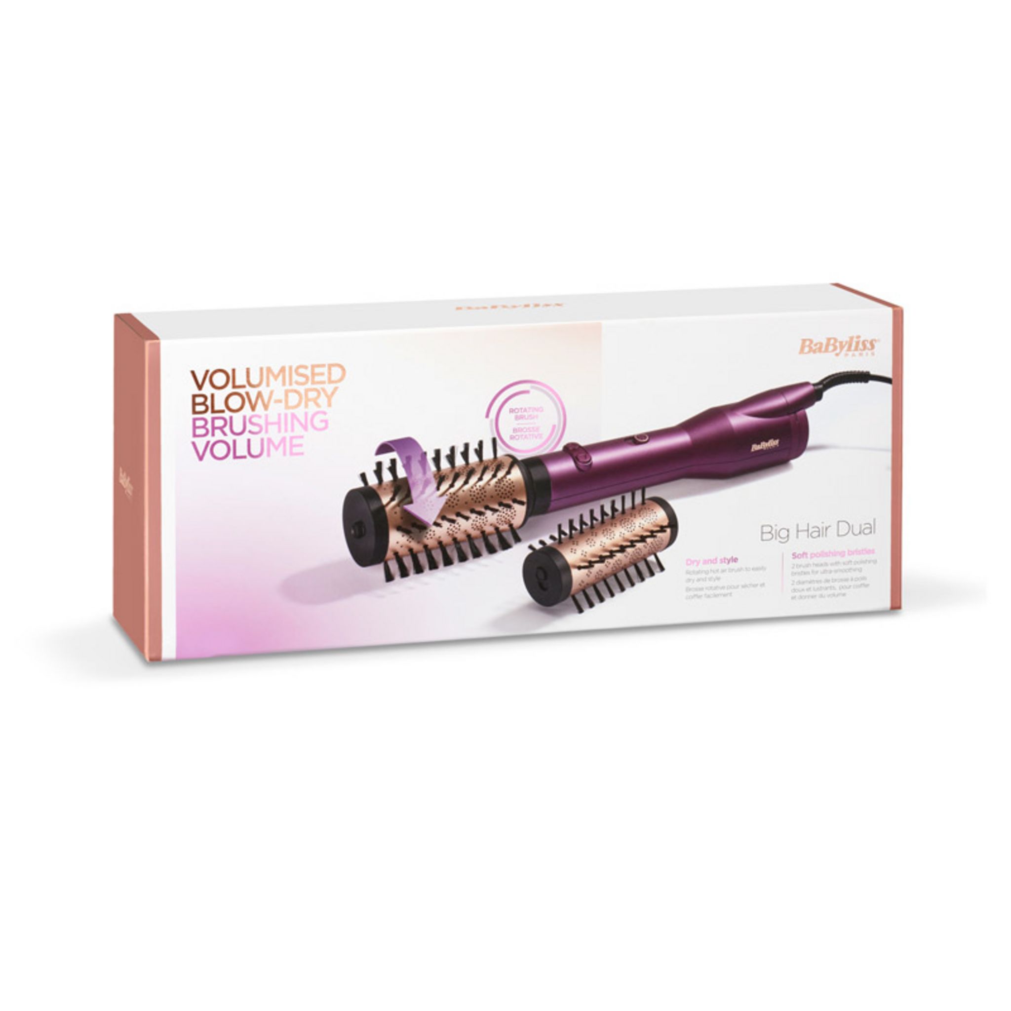 Voir la diapositive 17 : BABYLISS Brosse soufflante AS950E - Violet