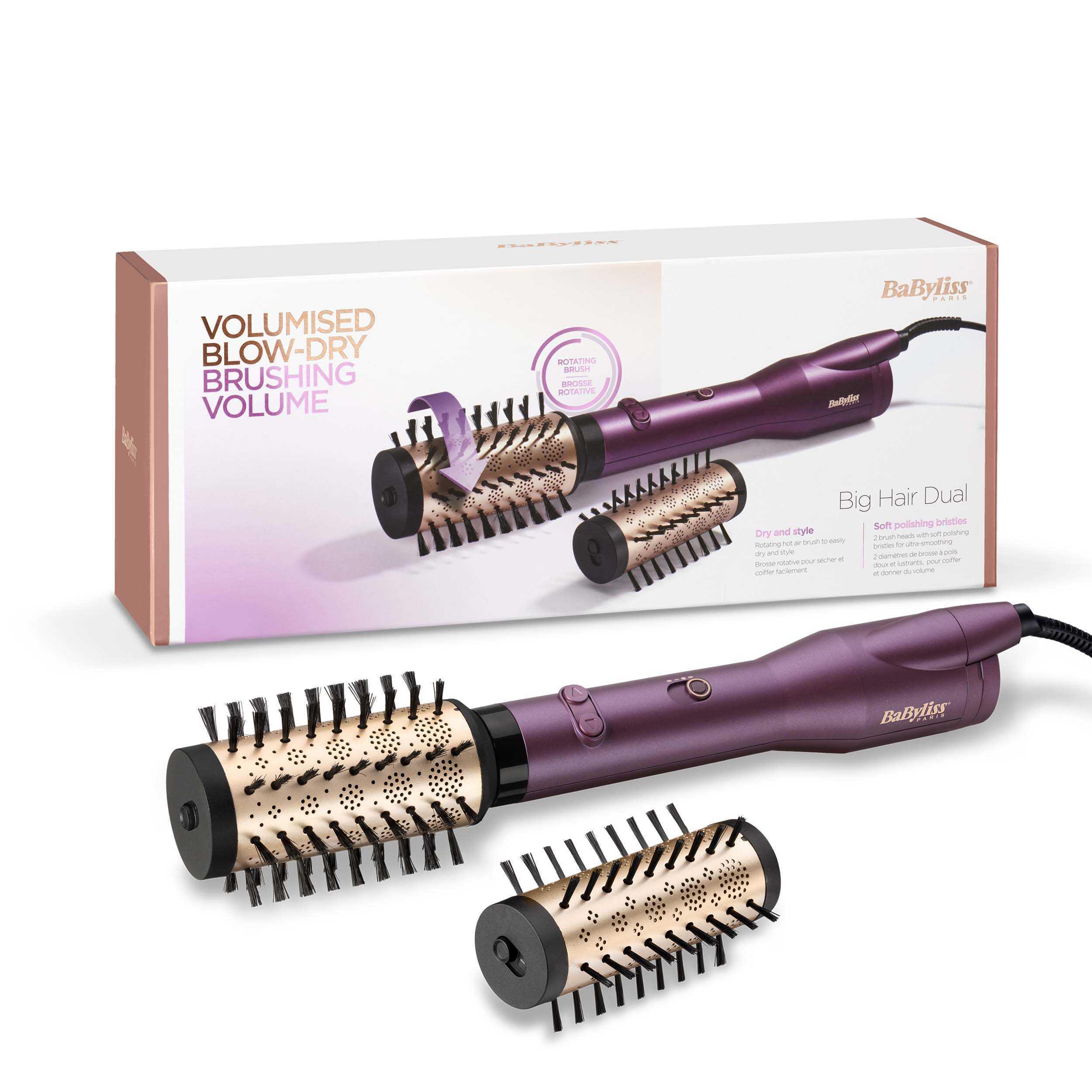 Voir la diapositive 3 : BABYLISS Brosse soufflante AS950E - Violet