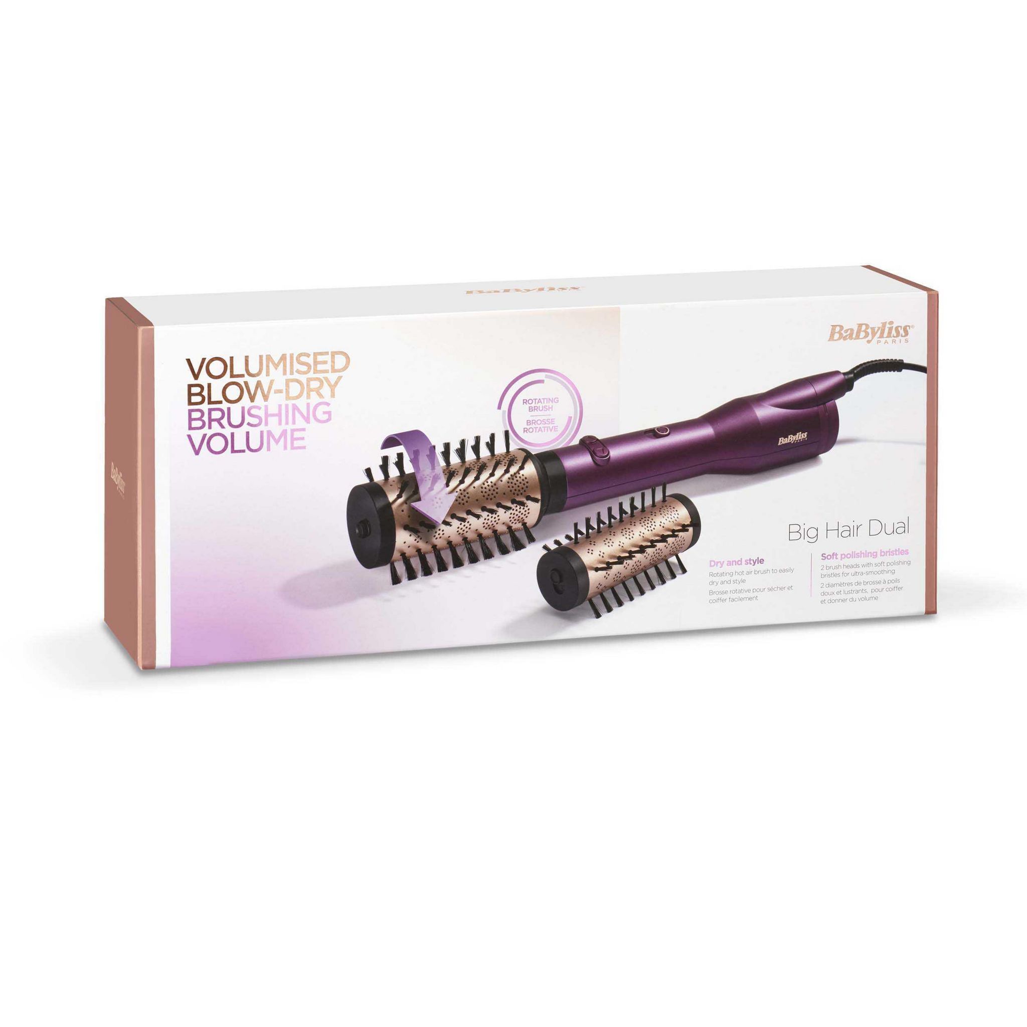 Voir la diapositive 4 : BABYLISS Brosse soufflante AS950E - Violet