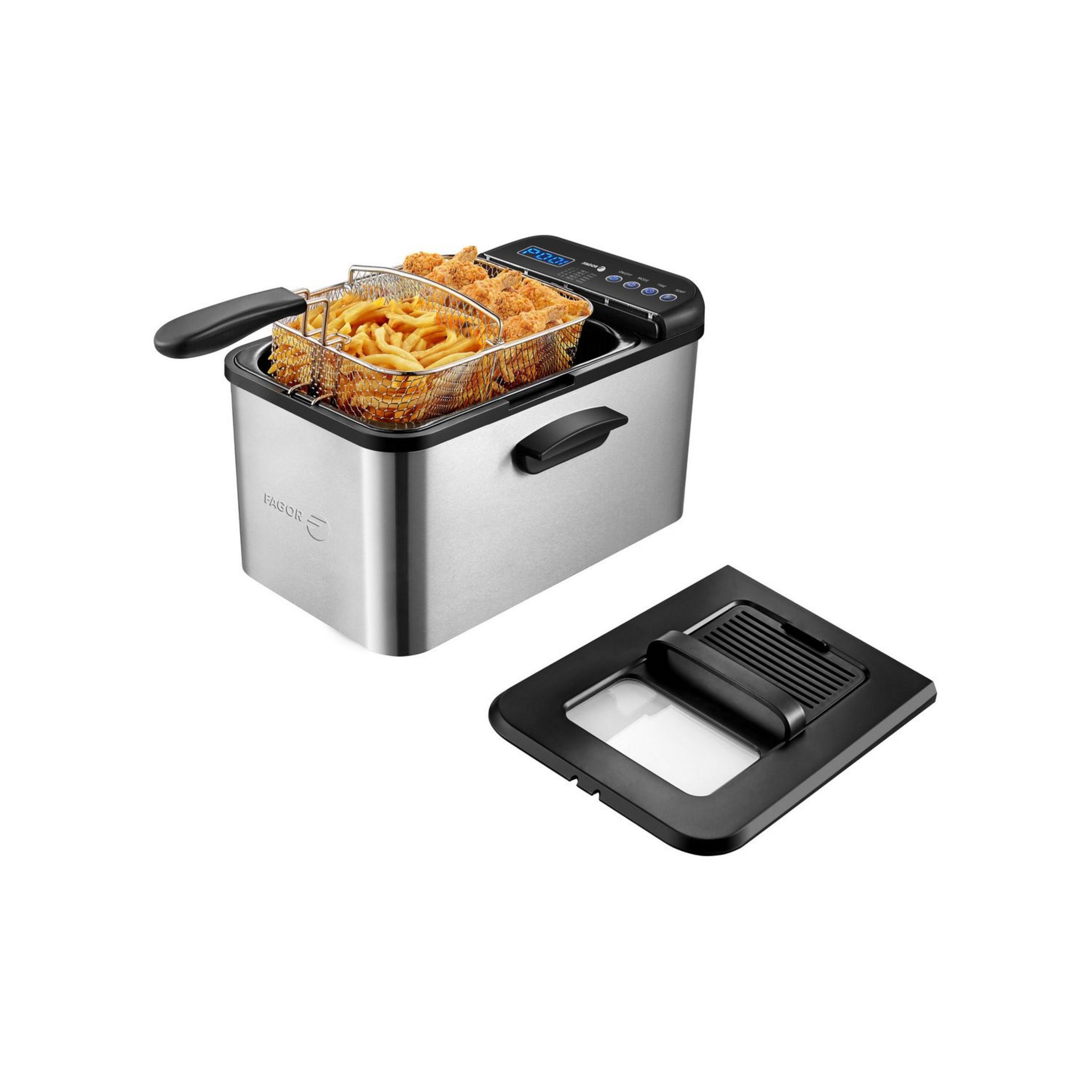 Voir la diapositive 5 : FAGOR Friteuse électrique - FG403 - Inox