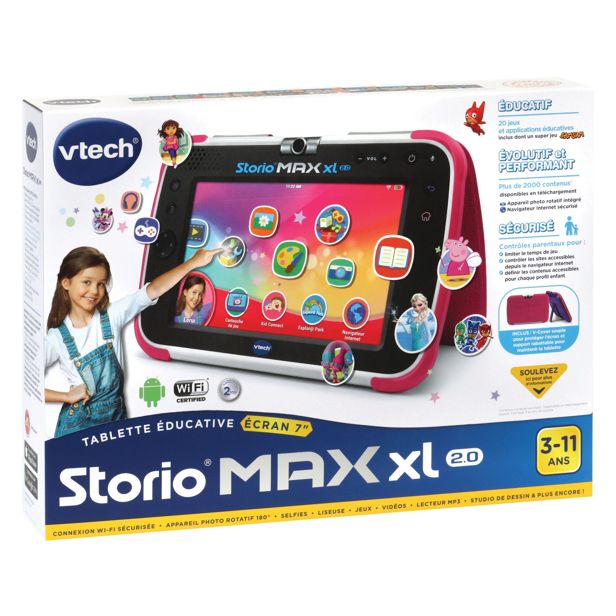 Voir la diapositive 6 : VTECH Tablette Storio Max XL 2.0 - Rose