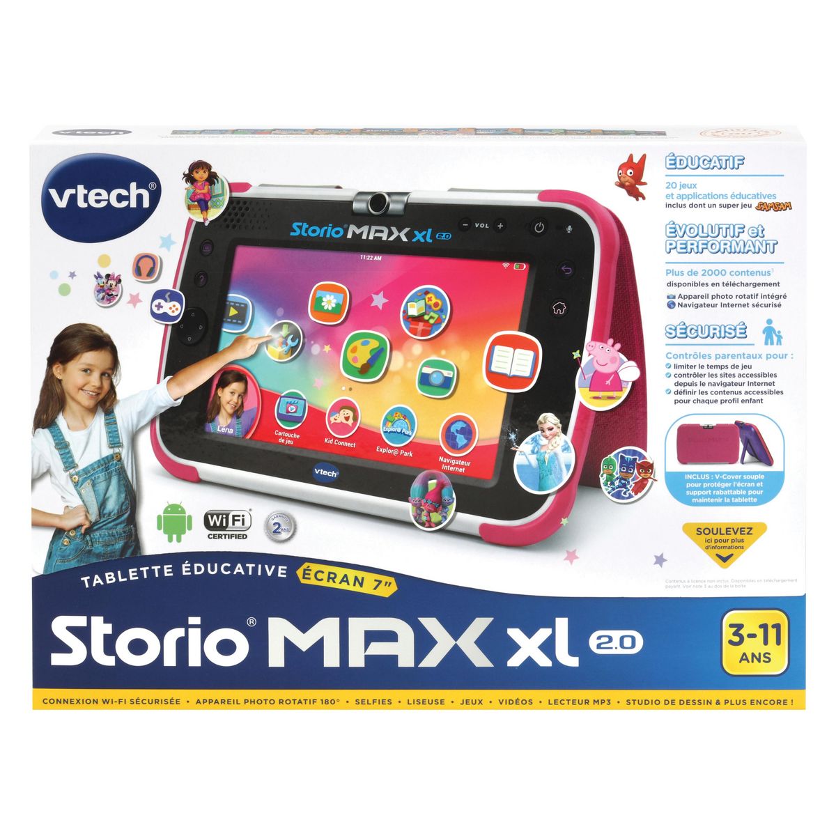 VTECH Tablette Storio Max XL 2.0 - Rose