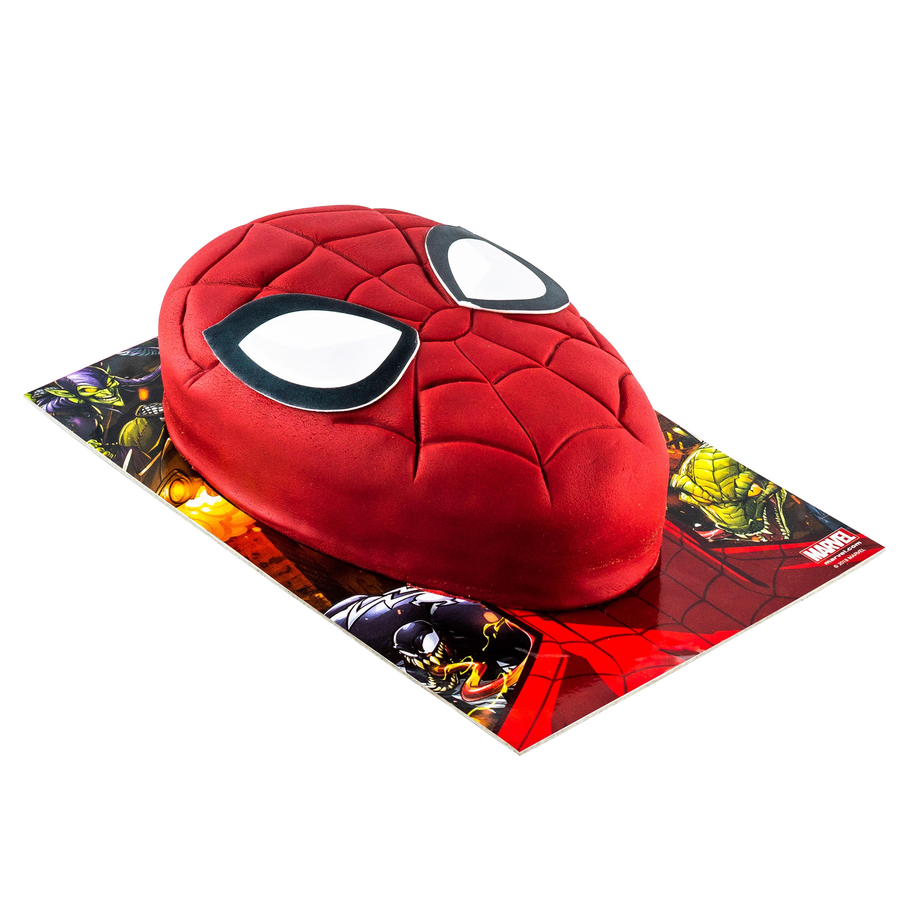 AUCHAN LE TRAITEUR Gâteau Spiderman au chocolat 7 parts 660g