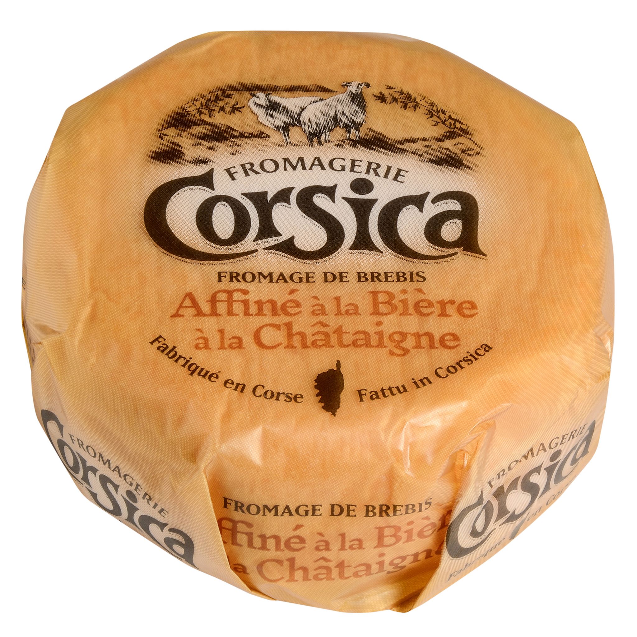 CORSICA Fromage de brebis affiné à bière et à la châtaigne 210g