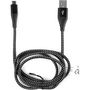 Voir la diapositive 1 : QILIVE Câble de charge USB / USB-C Strong 1.2 m Noir