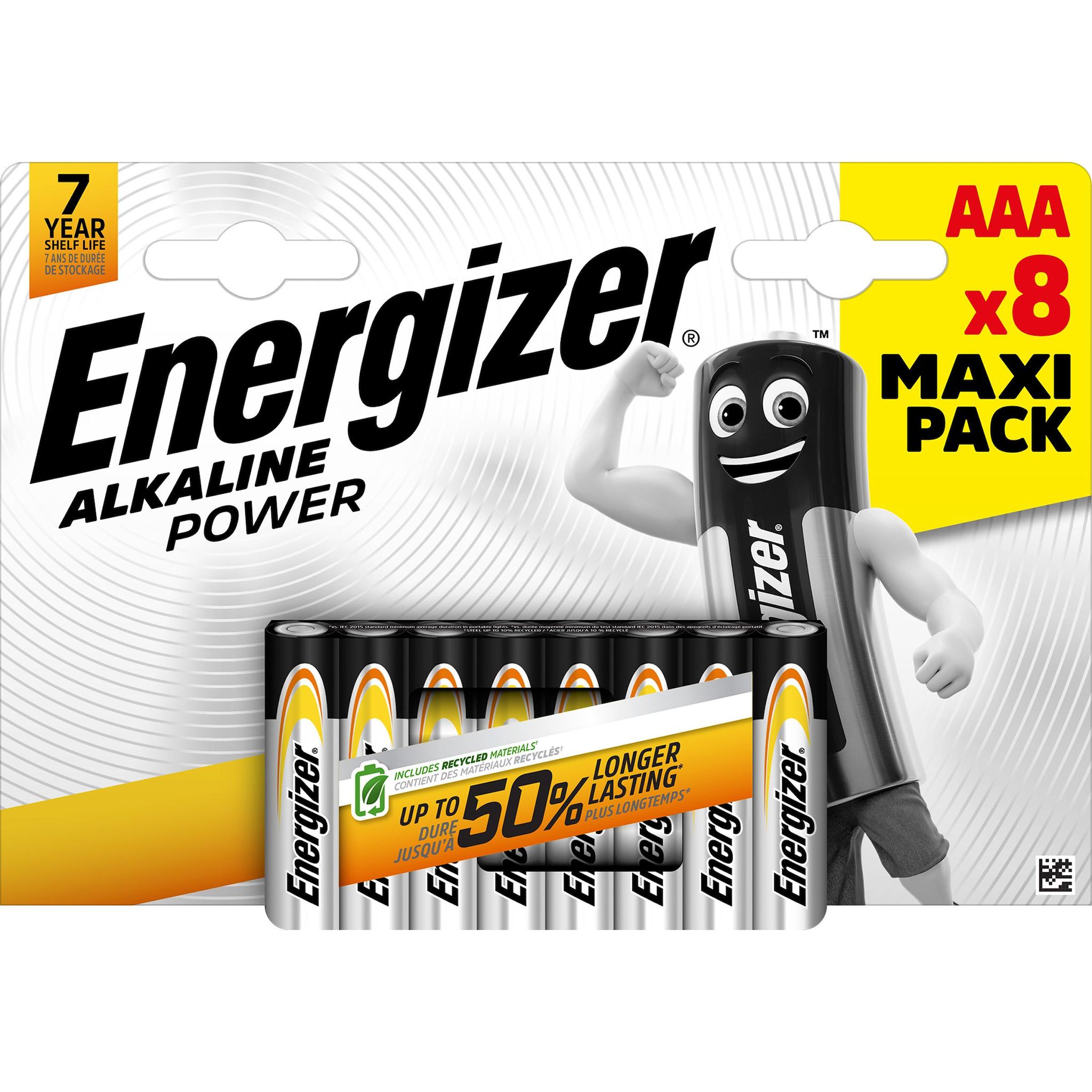 ENERGIZER 8 piles power LR3