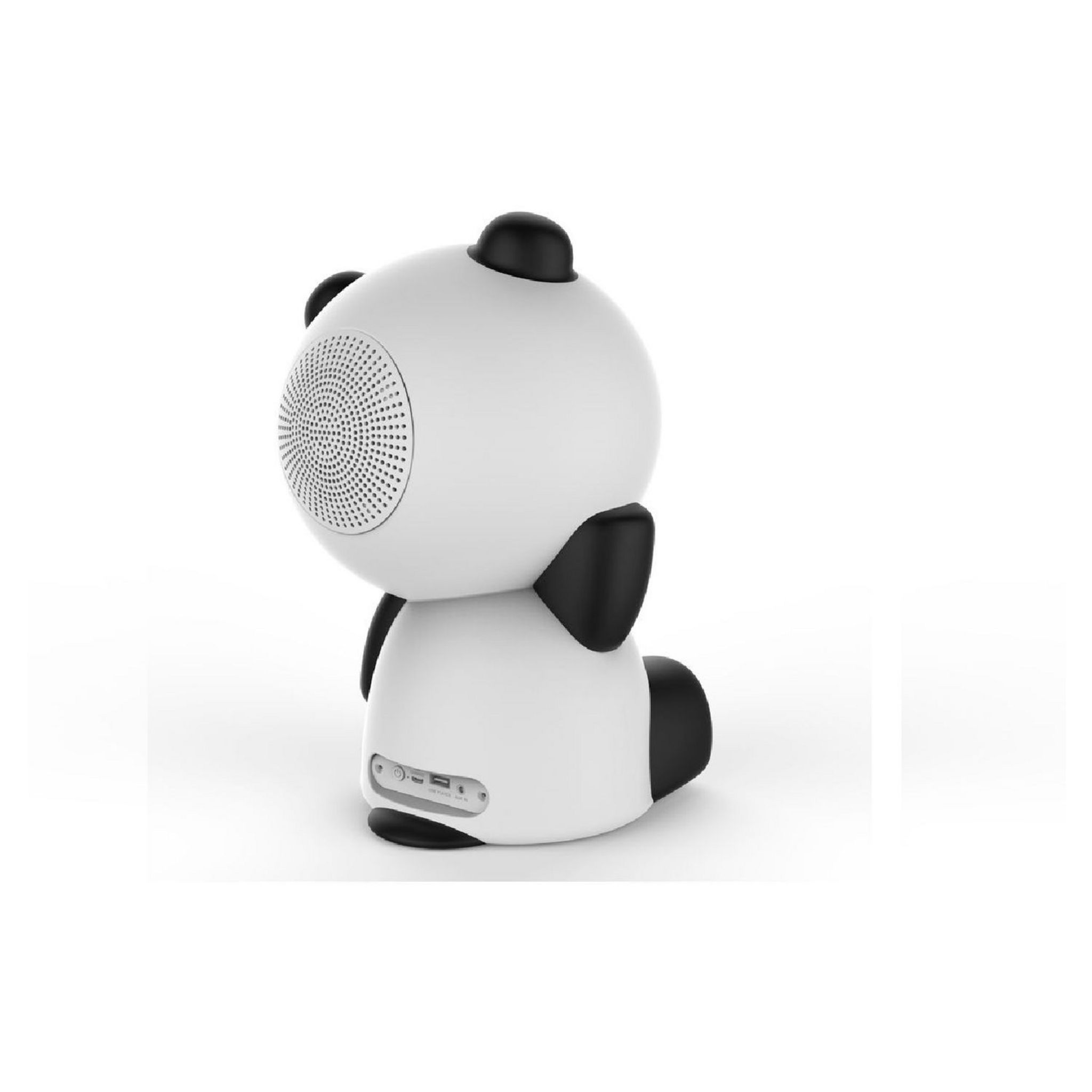 Voir la diapositive 2 : BIGBEN Enceinte portable Bluetooth lumineuse - Noir / blanc - Luminus Panda