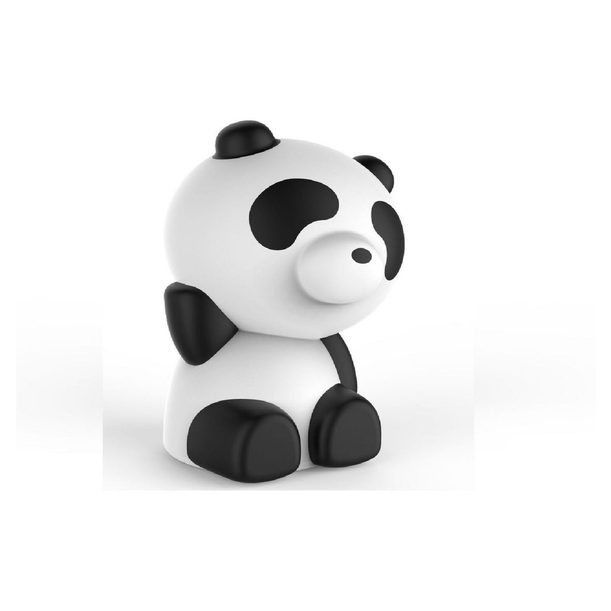 Voir la diapositive 3 : BIGBEN Enceinte portable Bluetooth lumineuse - Noir / blanc - Luminus Panda