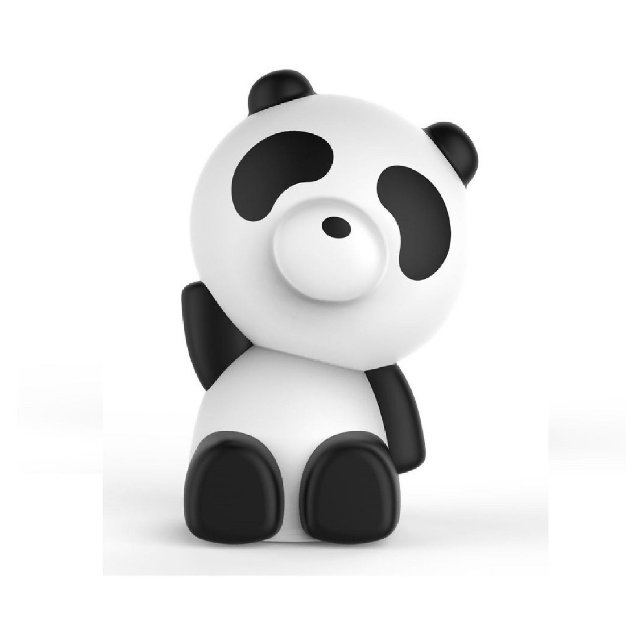 Voir la diapositive 7 : BIGBEN Enceinte portable Bluetooth lumineuse - Noir / blanc - Luminus Panda