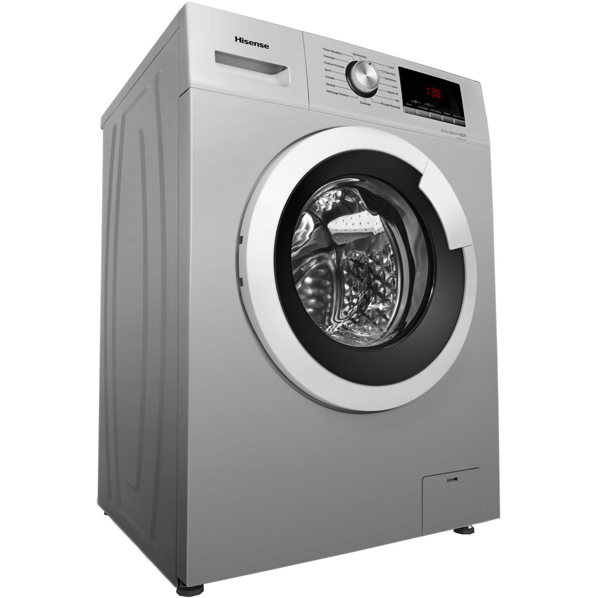 Voir la diapositive 2 : HISENSE Lave linge hublot WH914S 9 kg 1400 T/min