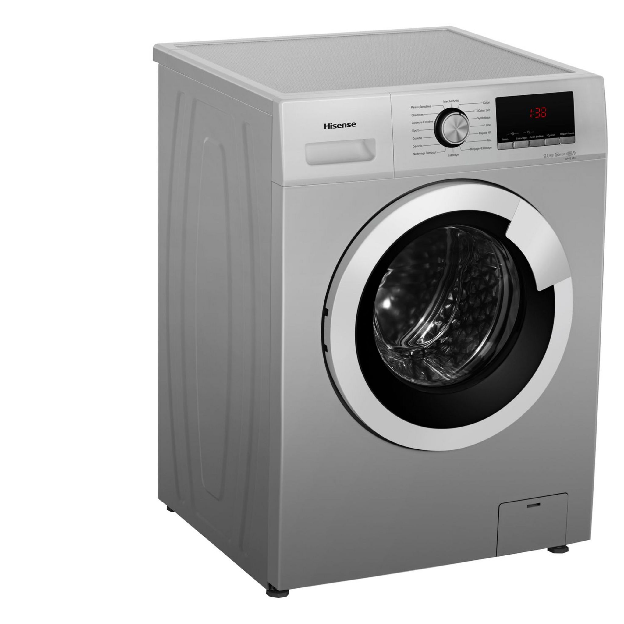 Voir la diapositive 3 : HISENSE Lave linge hublot WH914S 9 kg 1400 T/min