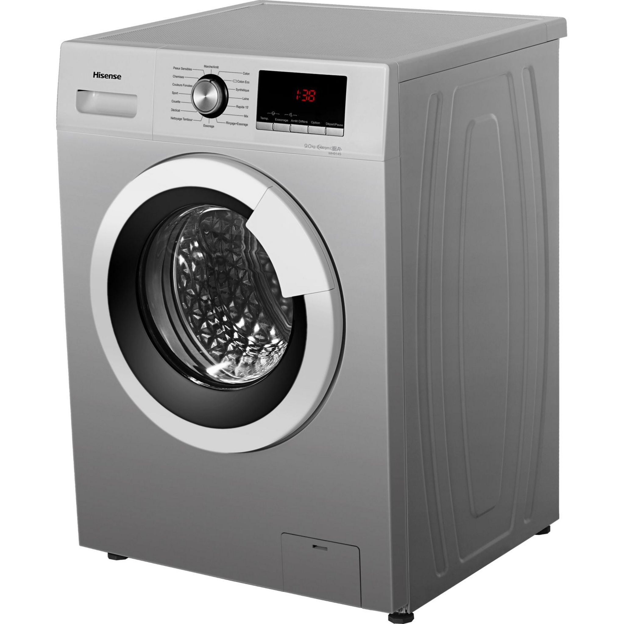 Voir la diapositive 4 : HISENSE Lave linge hublot WH914S 9 kg 1400 T/min