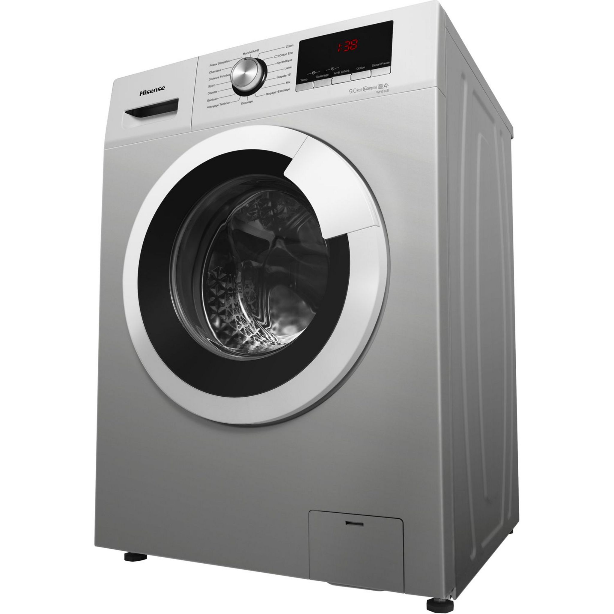 Voir la diapositive 5 : HISENSE Lave linge hublot WH914S 9 kg 1400 T/min