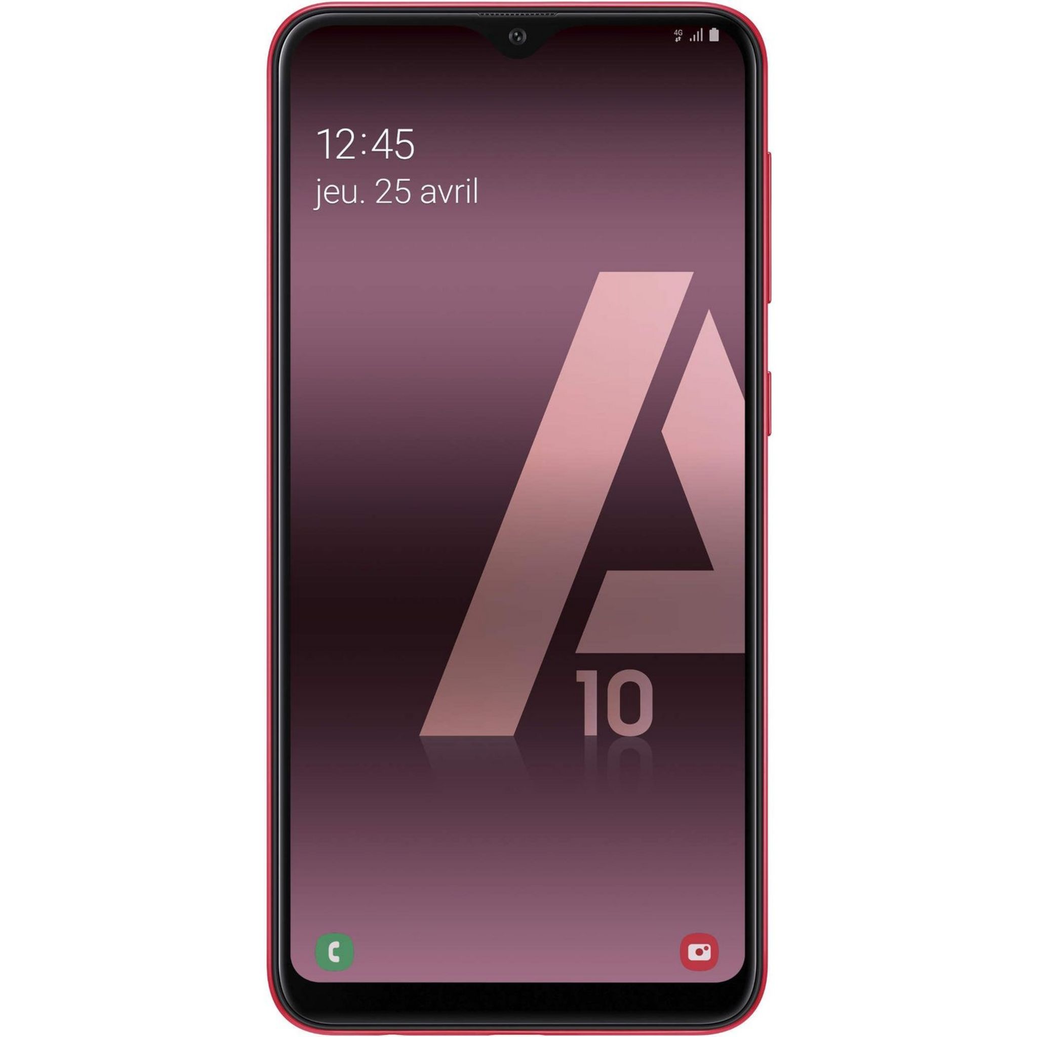 Voir la diapositive 2 : SAMSUNG Smartphone - GALAXY A10 - 32 Go - 6.2 pouces - Rouge - 4G - Double port nano SIM