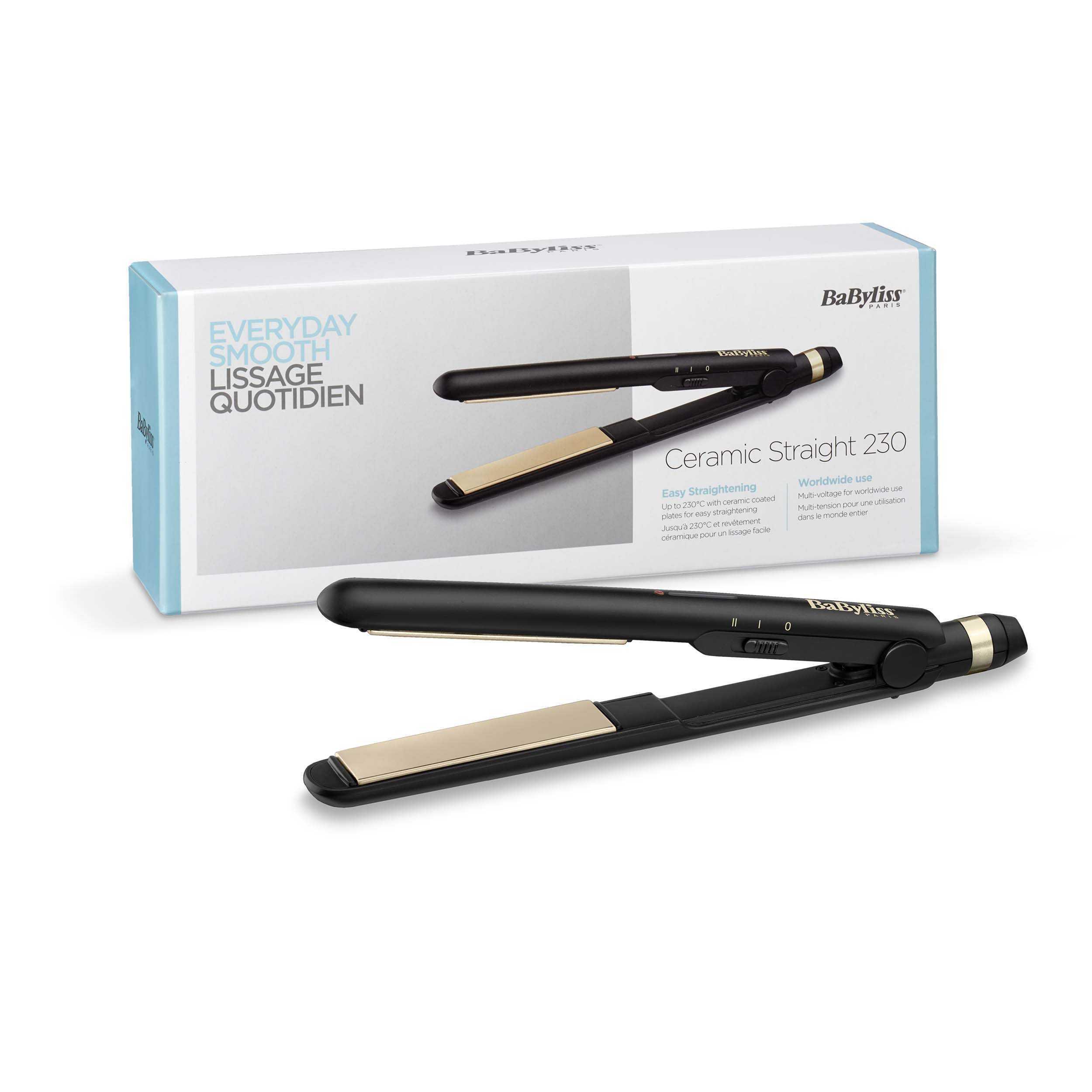 Voir la diapositive 2 : BABYLISS Lisseur - ST089E - Noir
