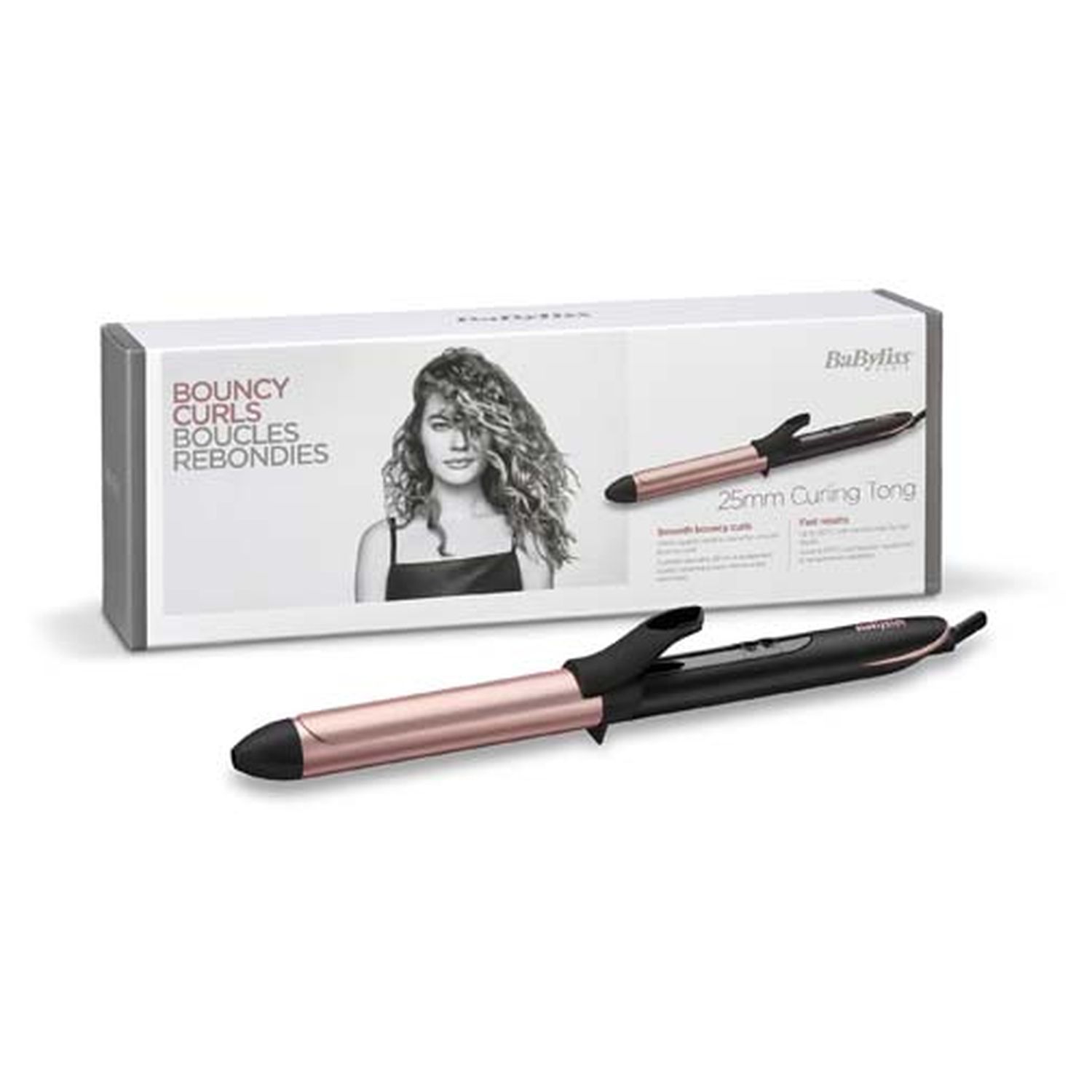 Voir la diapositive 3 : BABYLISS Boucleur C451E - Noir et Rose doré