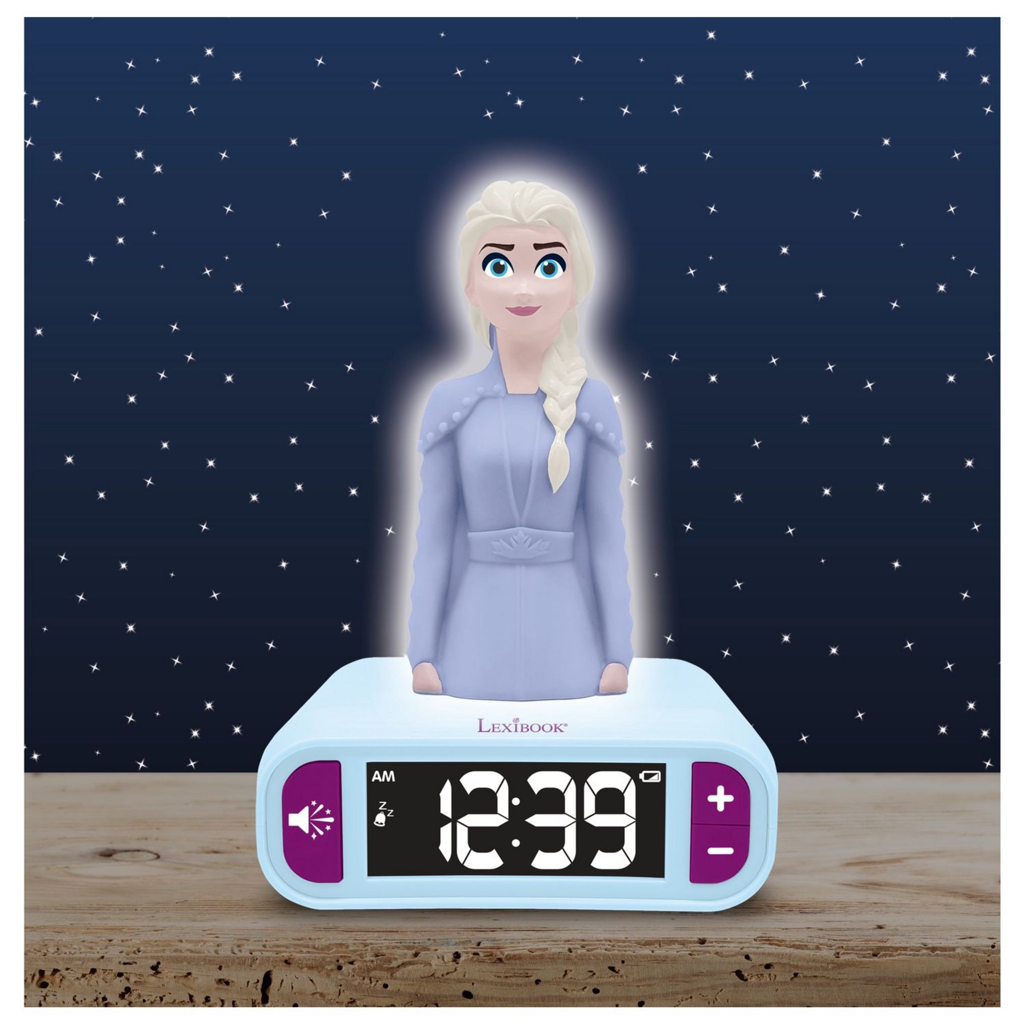 Voir la diapositive 2 : LEXIBOOK Réveil Veilleuse Reine des Neiges 2 RL800FZ