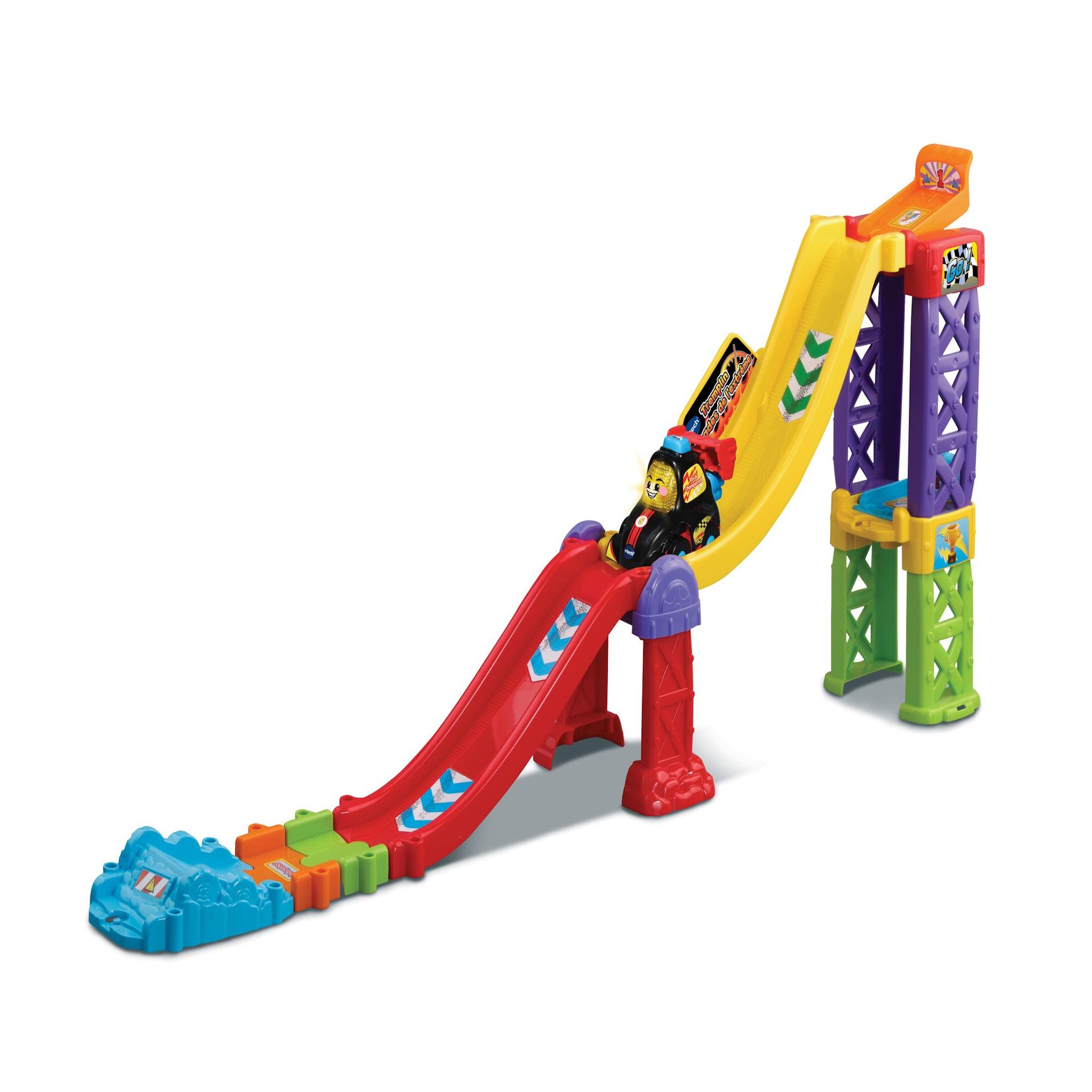 Voir la diapositive 2 : VTECH Tremplin cascade de l'extrême Tut Tut Bolide + Lucas