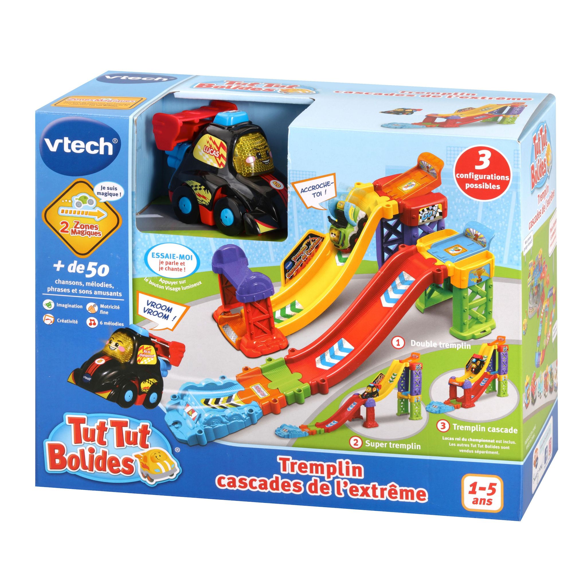 Voir la diapositive 8 : VTECH Tremplin cascade de l'extrême Tut Tut Bolide + Lucas