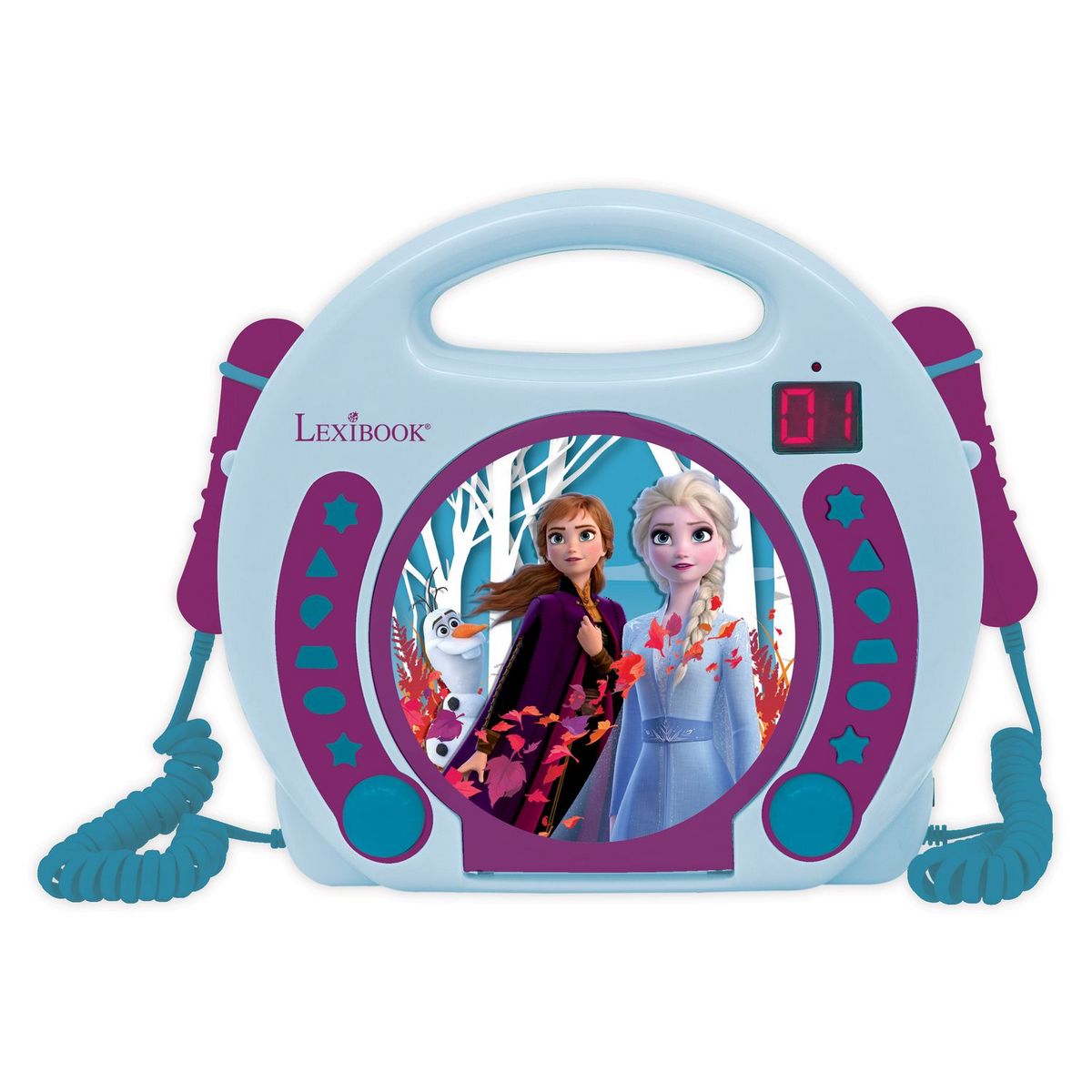 LEXIBOOK Lecteur CD portable RCDK100FZ - Bleu/violet