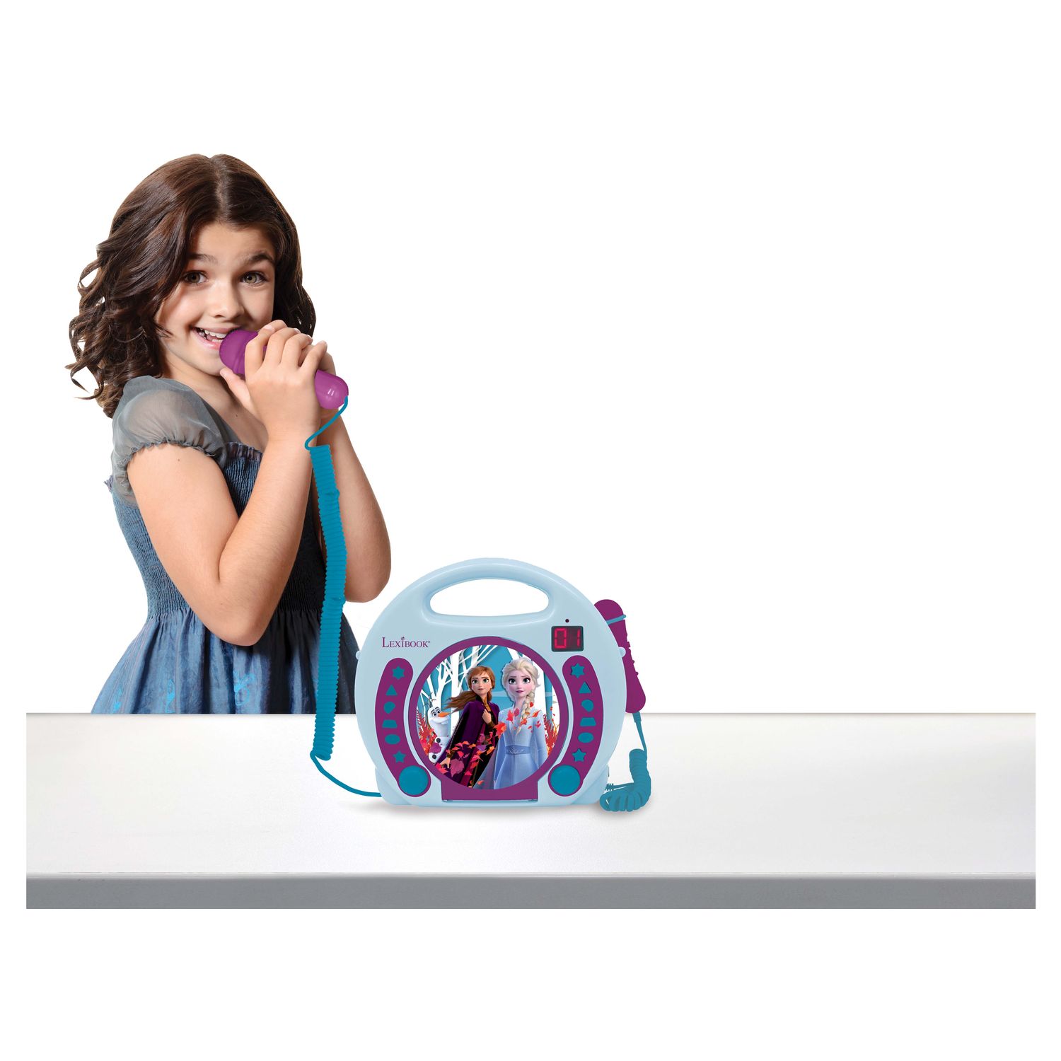Voir la diapositive 2 : LEXIBOOK Lecteur CD portable RCDK100FZ - Bleu/violet