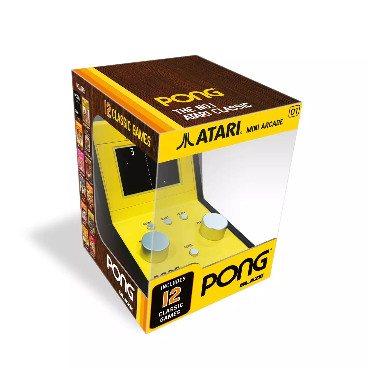 Mini Borne Arcade Atari Pong 12 jeux inclus