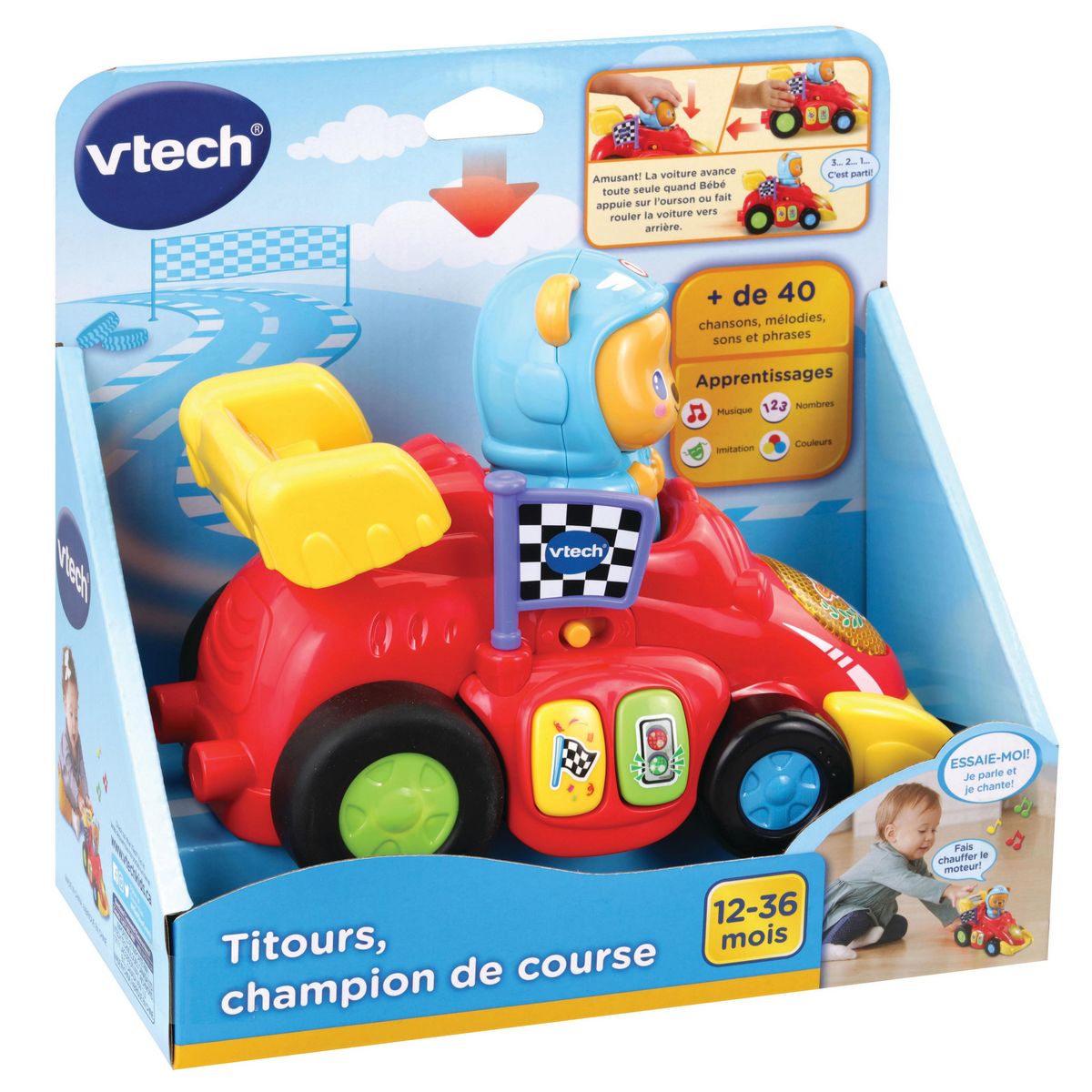 VTECH Voiture Titours Champion de course