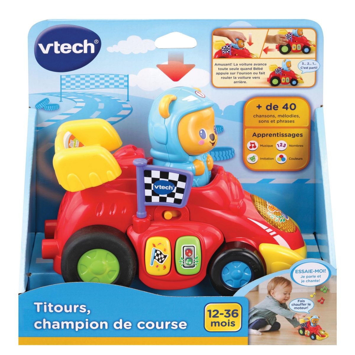 VTECH Voiture Titours Champion de course
