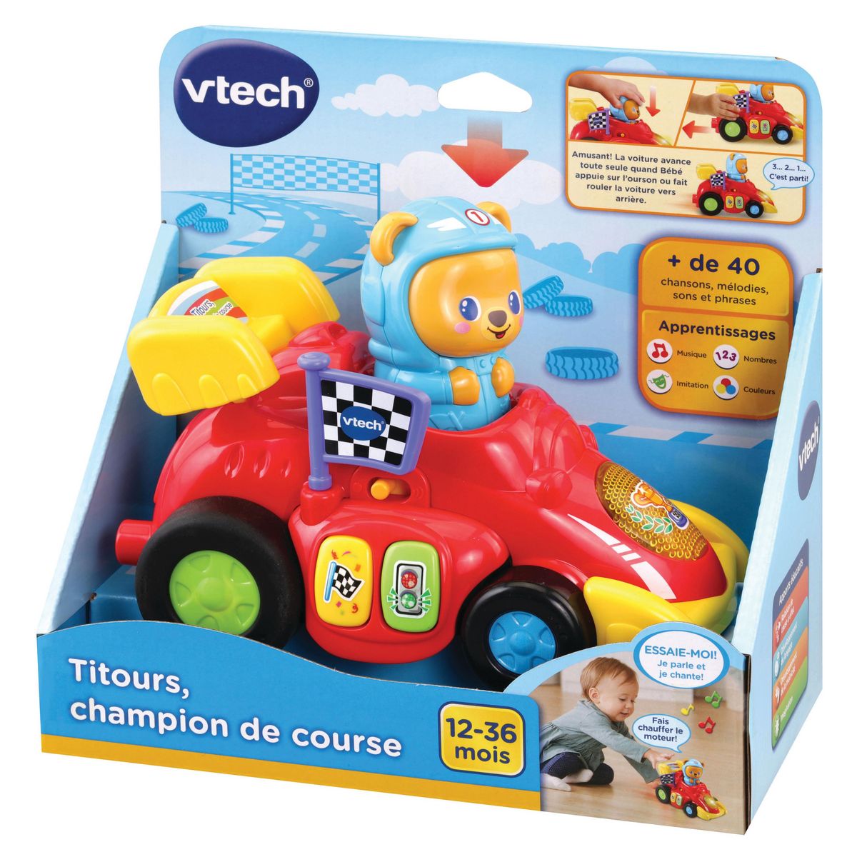 VTECH Voiture Titours Champion de course