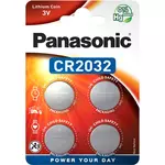 PANASONIC 4 Piles CR2032 Lithium
