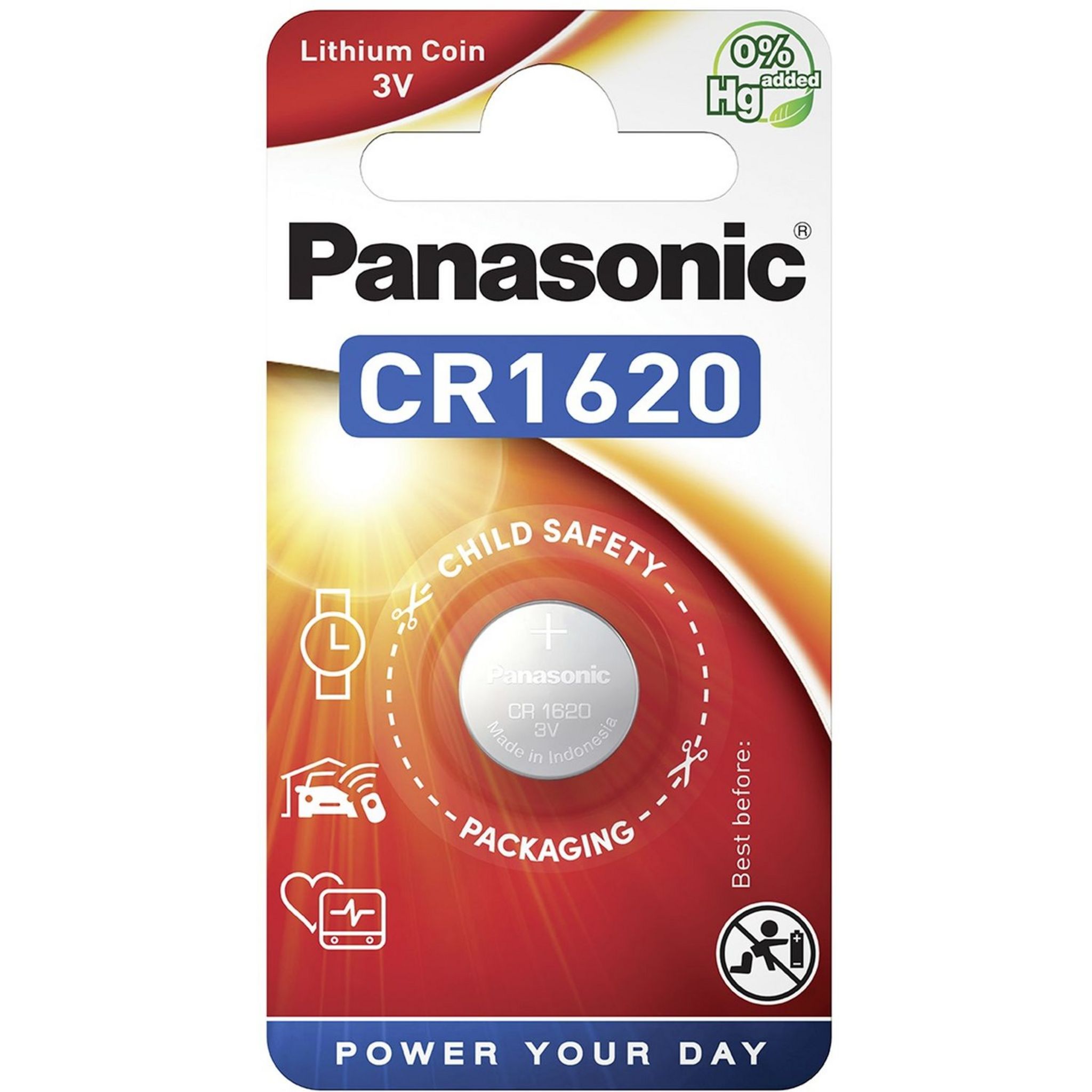 PANASONIC 1 Pile CR1620 Lithium