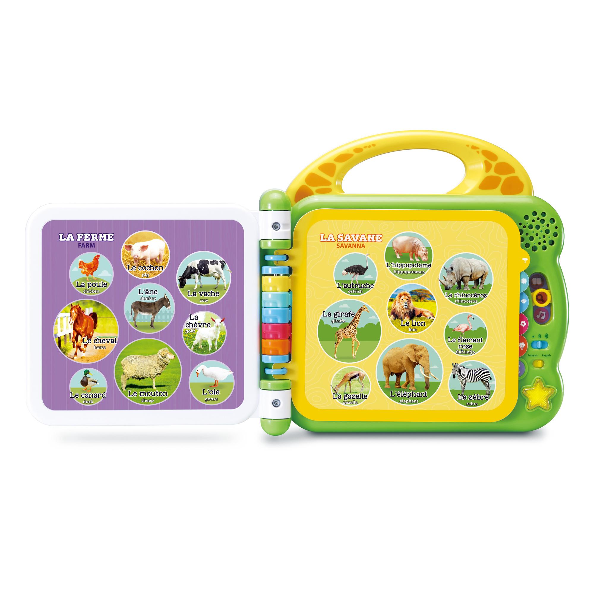 Voir la diapositive 2 : VTECH Mon imagier des Animaux Bilingues
