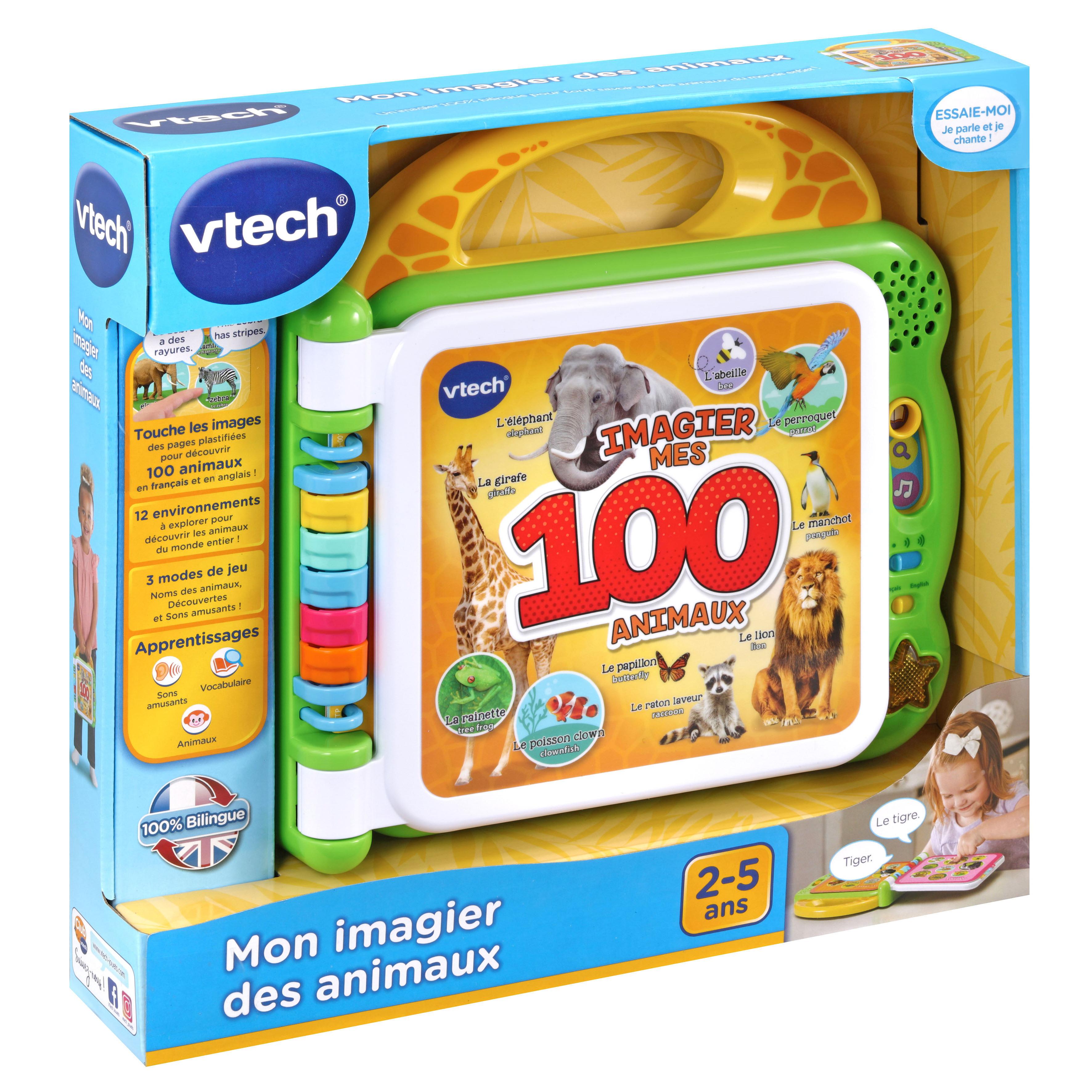 Voir la diapositive 4 : VTECH Mon imagier des Animaux Bilingues
