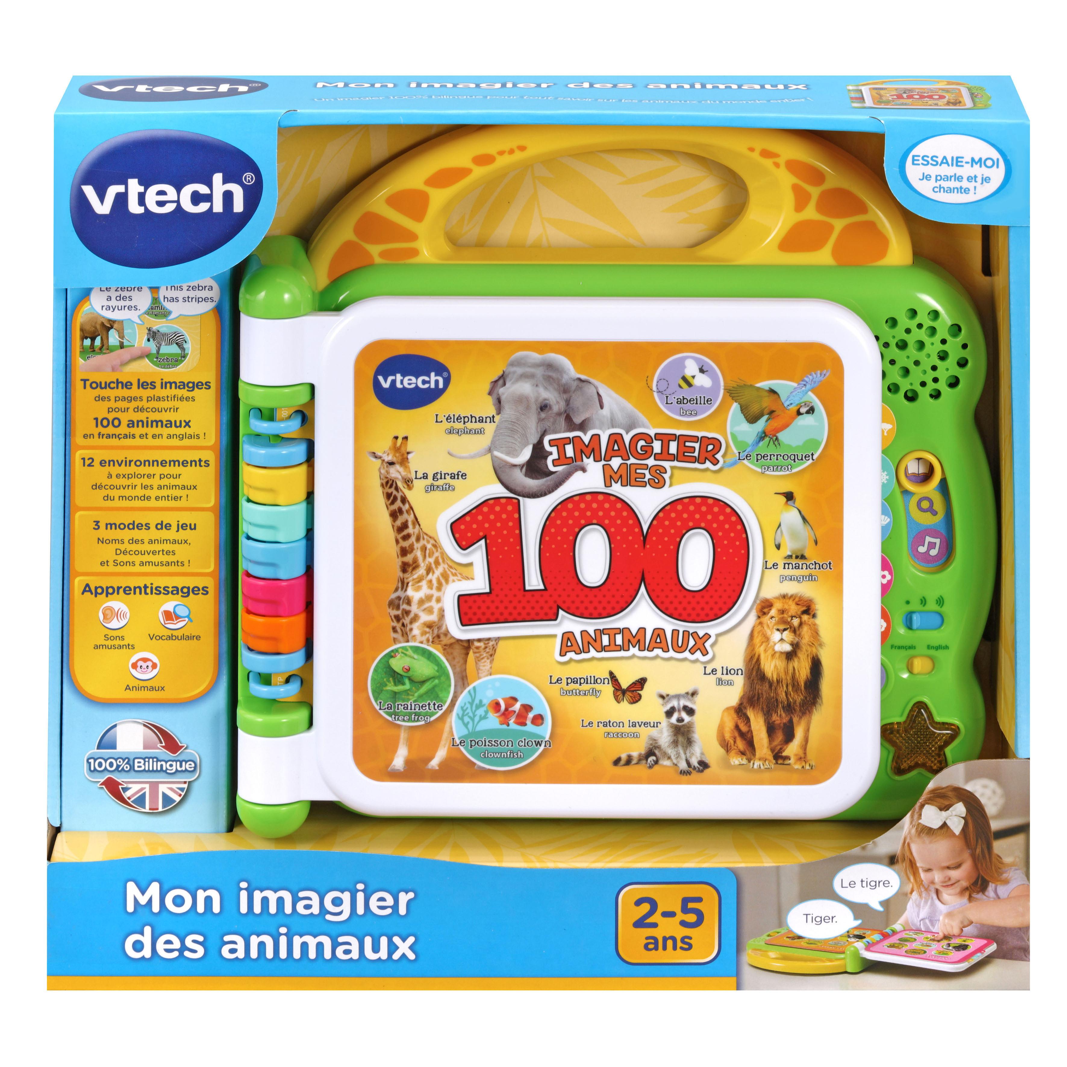 Voir la diapositive 5 : VTECH Mon imagier des Animaux Bilingues