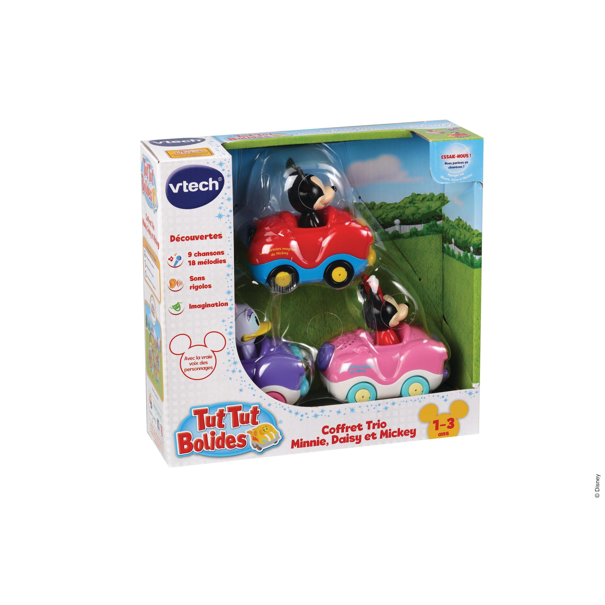 Voir la diapositive 6 : VTECH Coffret trio Minnie Mickey Daisy Cabriolet