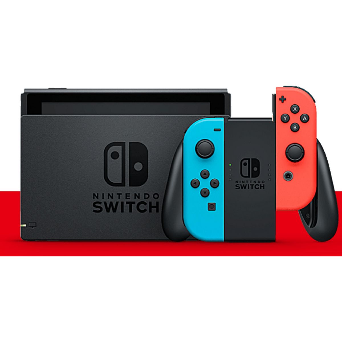 NINTENDO Console Nintendo Switch avec 1joy-con Rouge Néon + 1 joy-con Bleu Néon