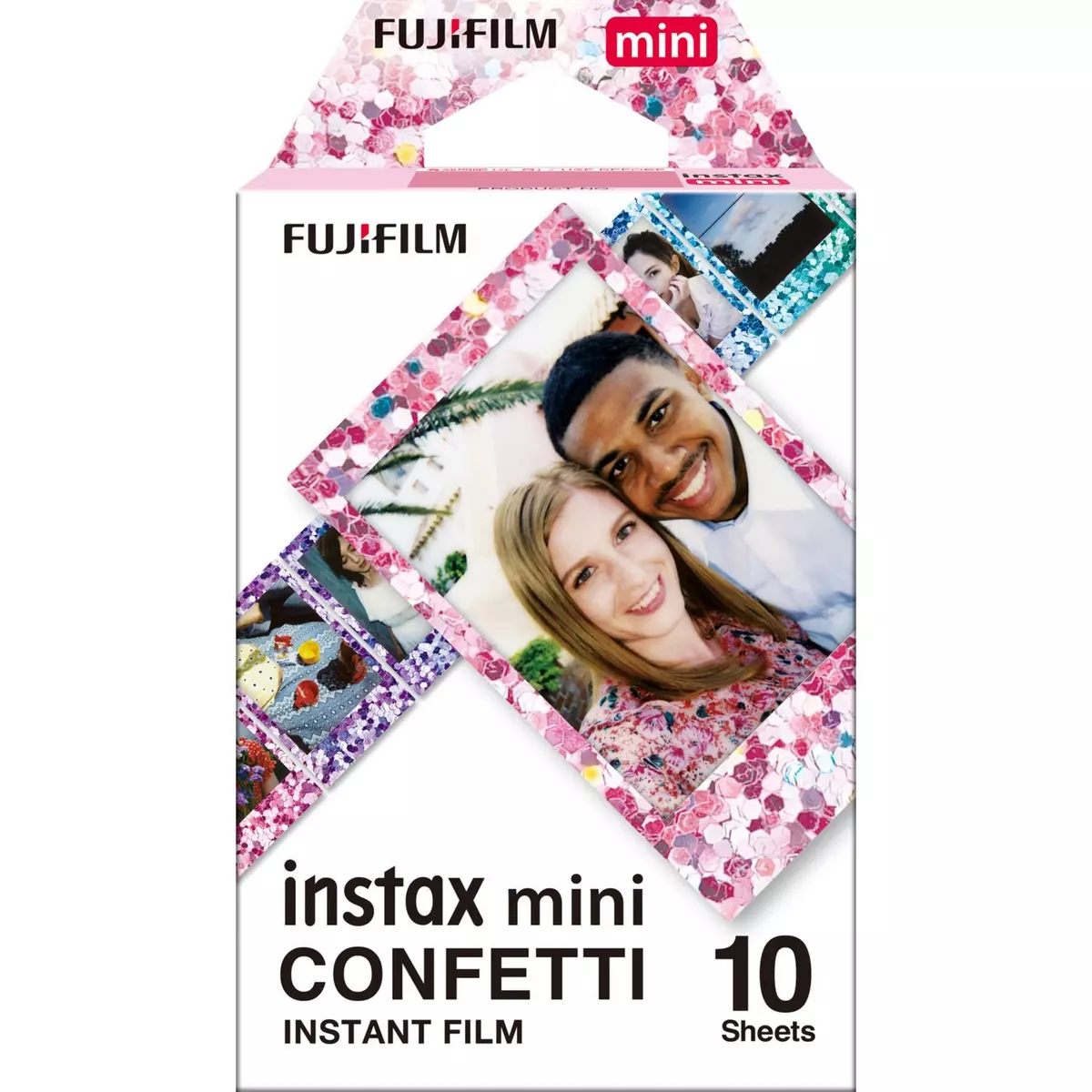 FUJIFILM Film Instax Mini 10 feuilles Confettis