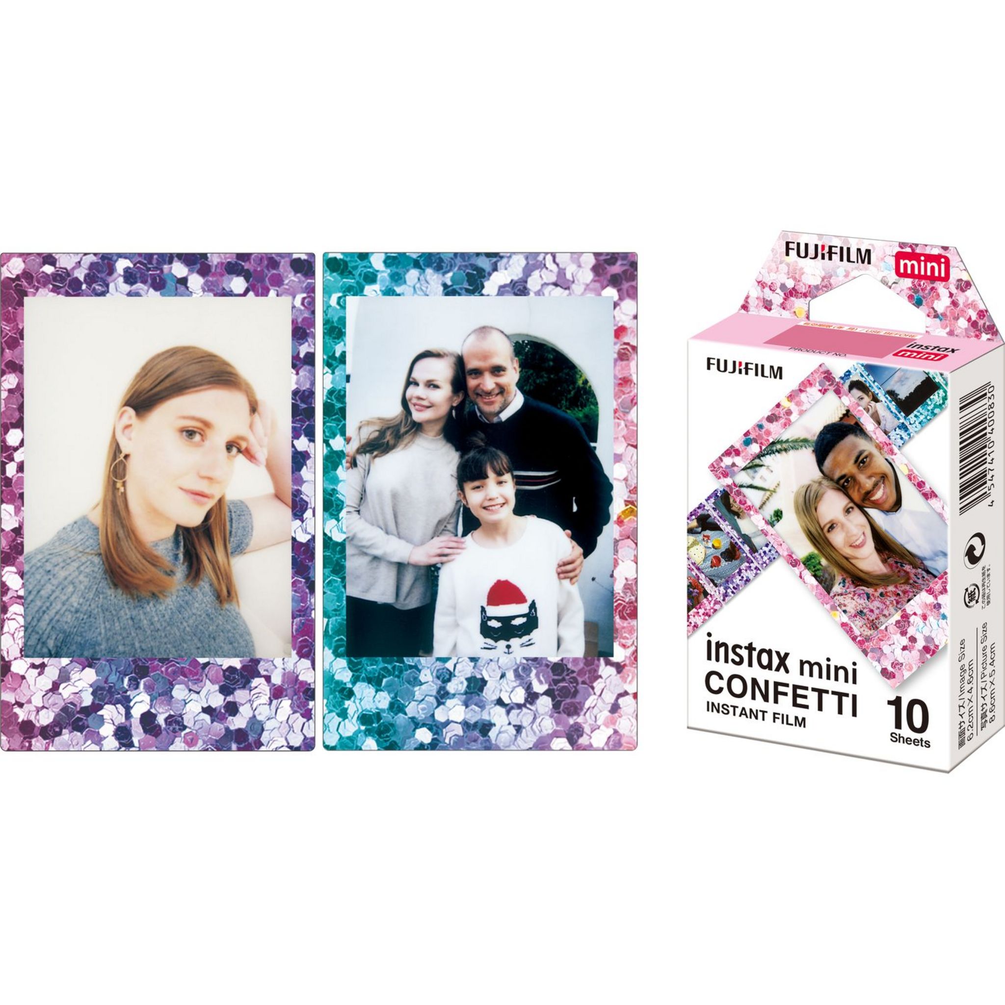 Voir la diapositive 4 : FUJIFILM Film Instax Mini 10 feuilles Confettis