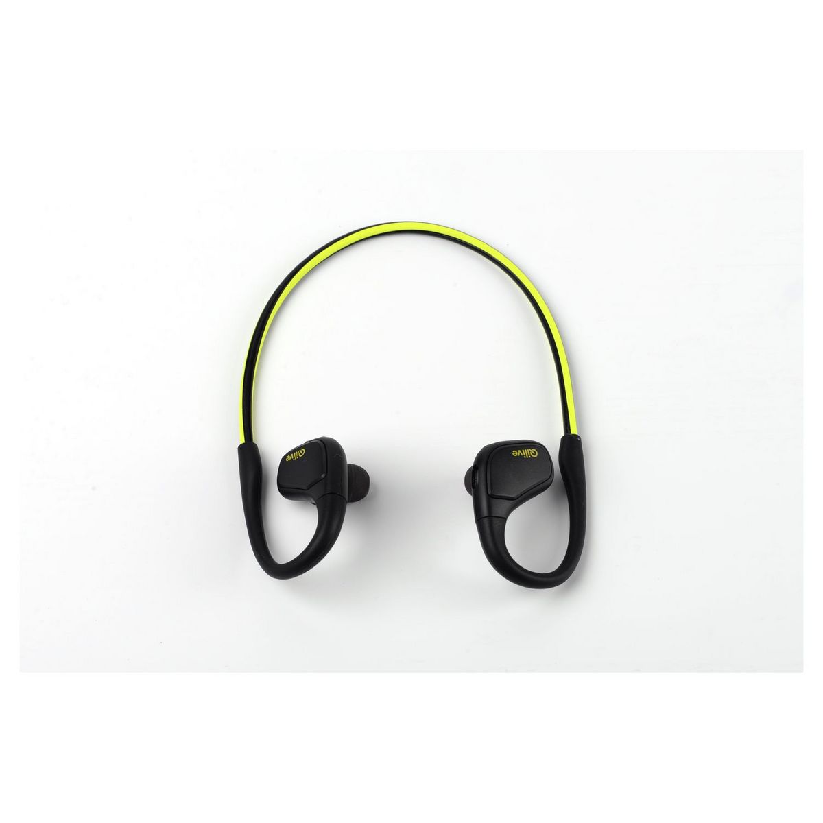 QILIVE Écouteurs sport Bluetooth - Noir/Jaune - 137388 Q.1713