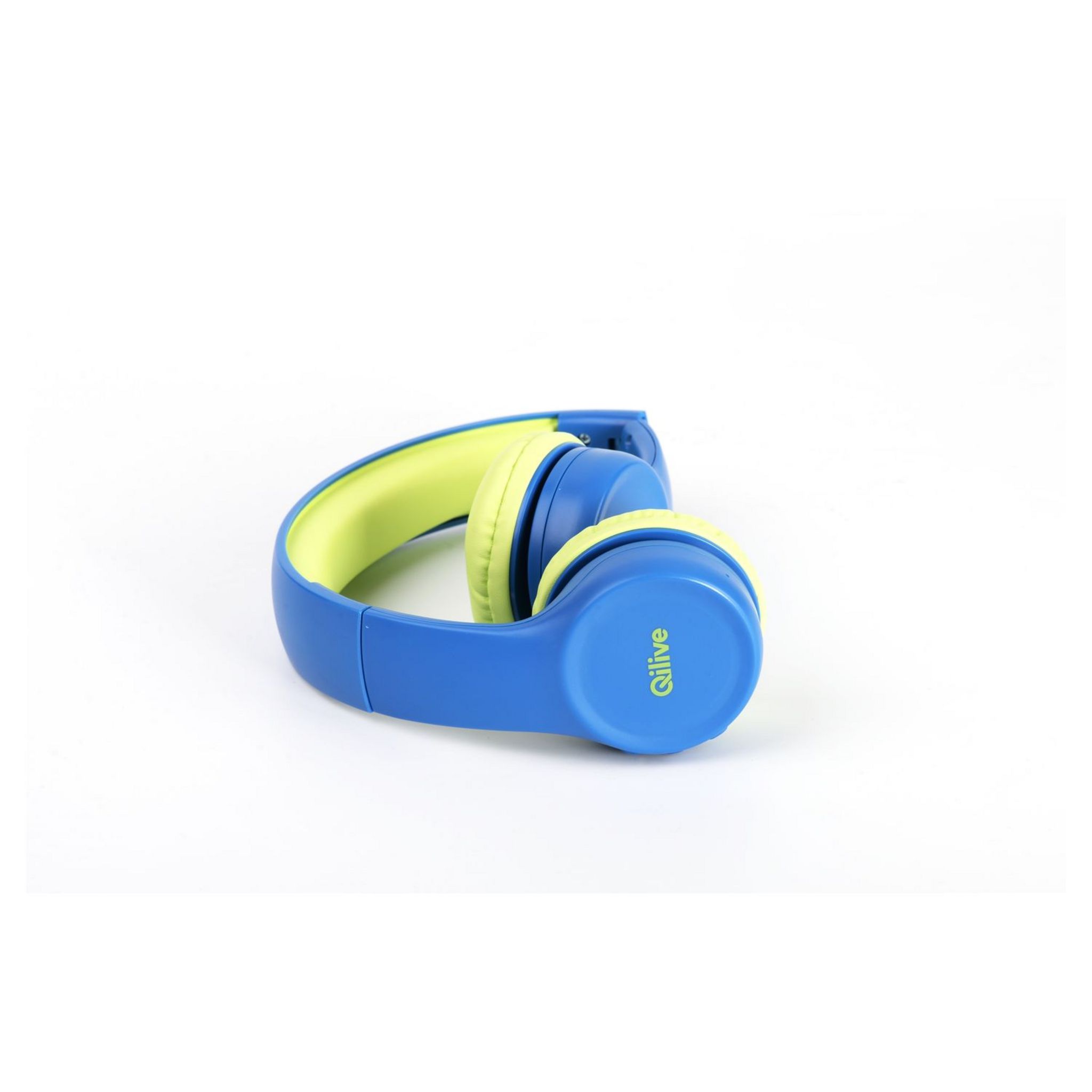 Voir la diapositive 2 : QILIVE Casque audio enfant Bluetooth - Bleu/vert - 137505 Q.1992