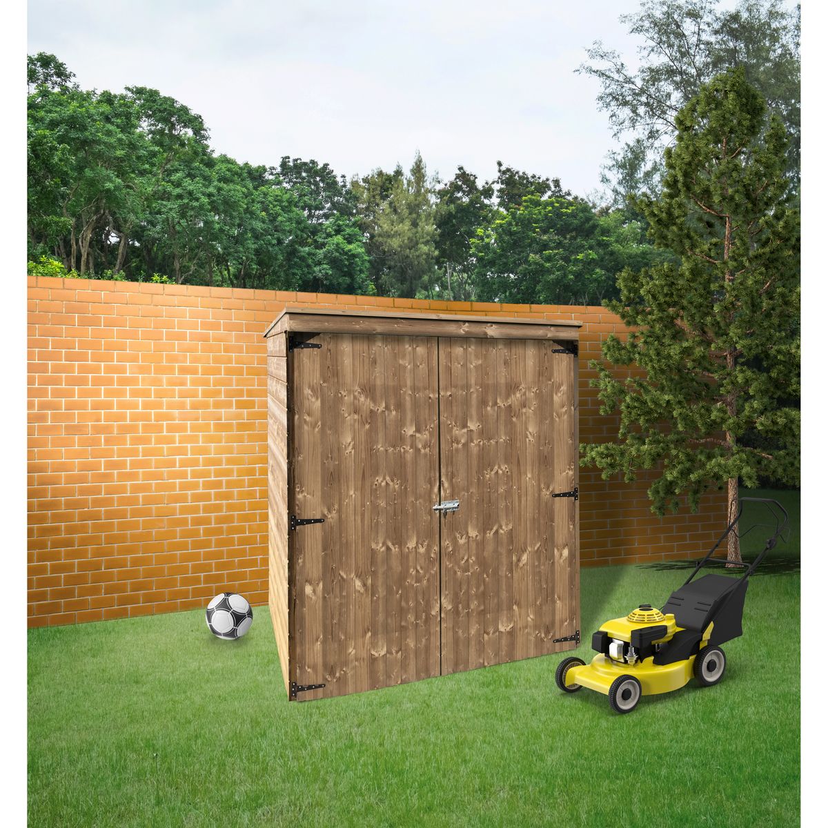 Abri de jardin bois - Avec plancher - 1,59m² - UPALA