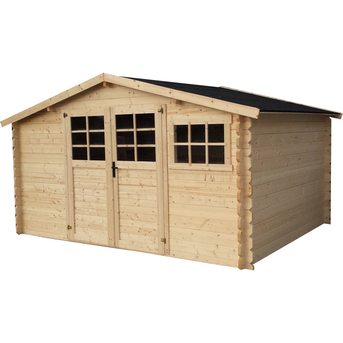 SOLID Abri de jardin bois - 14,37m² - TAPES