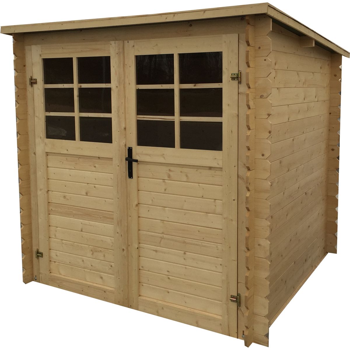 SOLID Abri de jardin bois - Toit plat - 5,11m² - TURVO