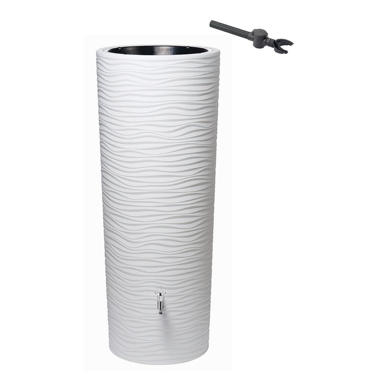GARANTIA Récupérateur d'eau vase Blanc - 350L- NATURA ARTIC