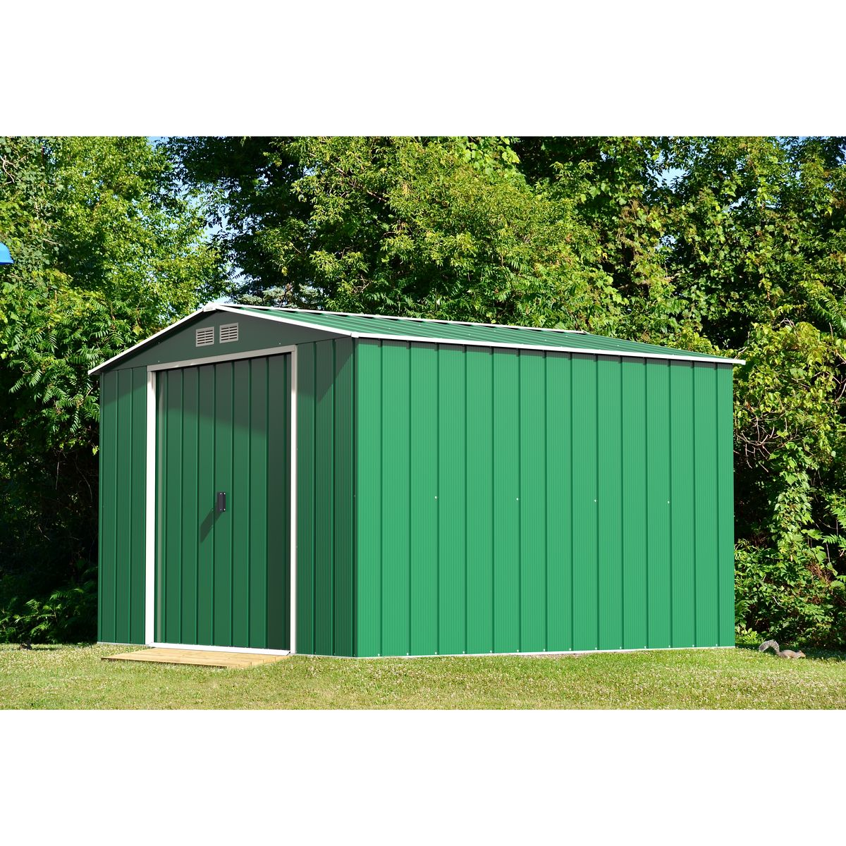 DURAMAX Abri de jardin métal - 9,75m² - SUCRE